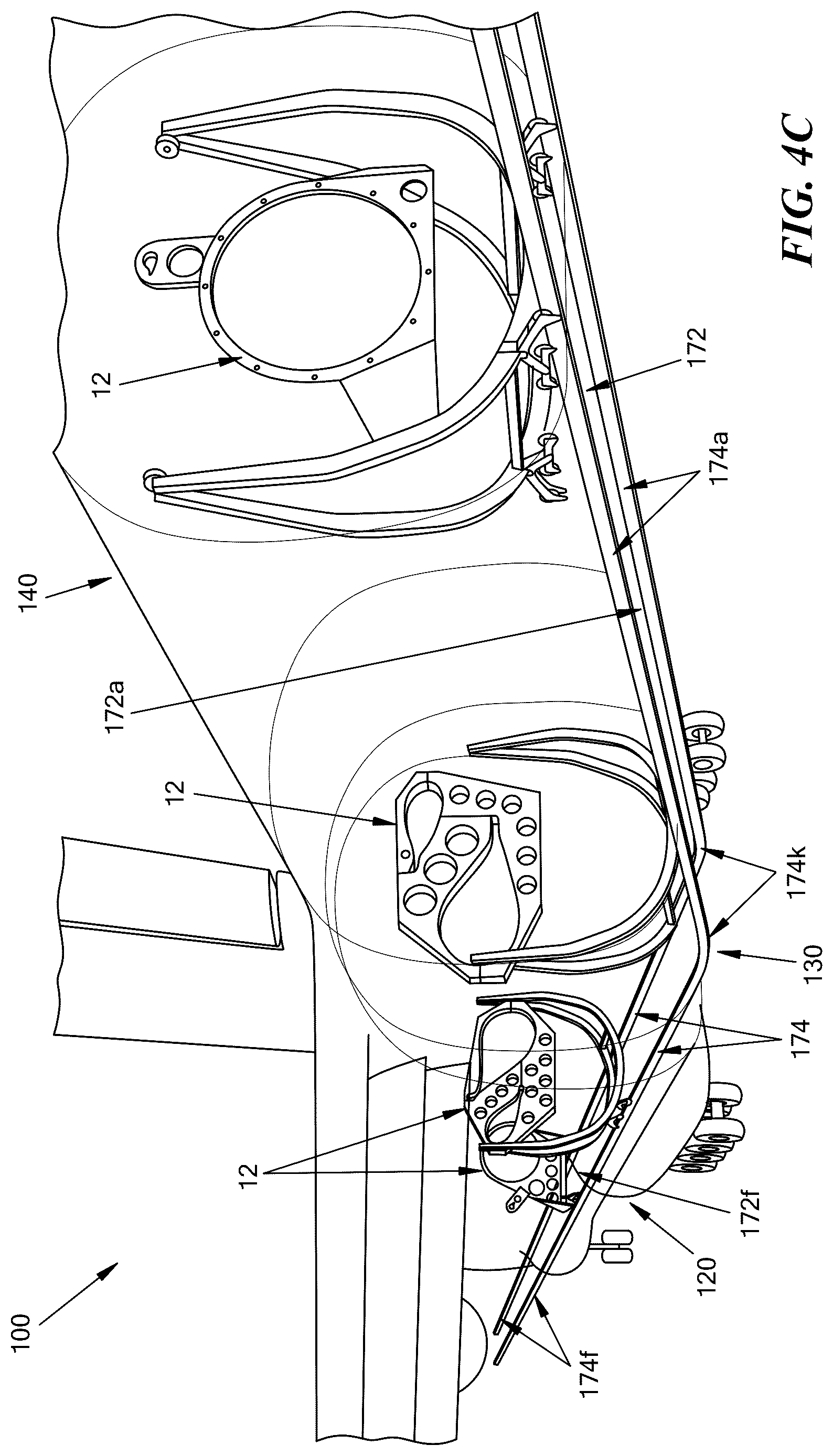 Patent US12312099 Figure 12 – Removable cargo floor systems and methods for cargo aircraft
