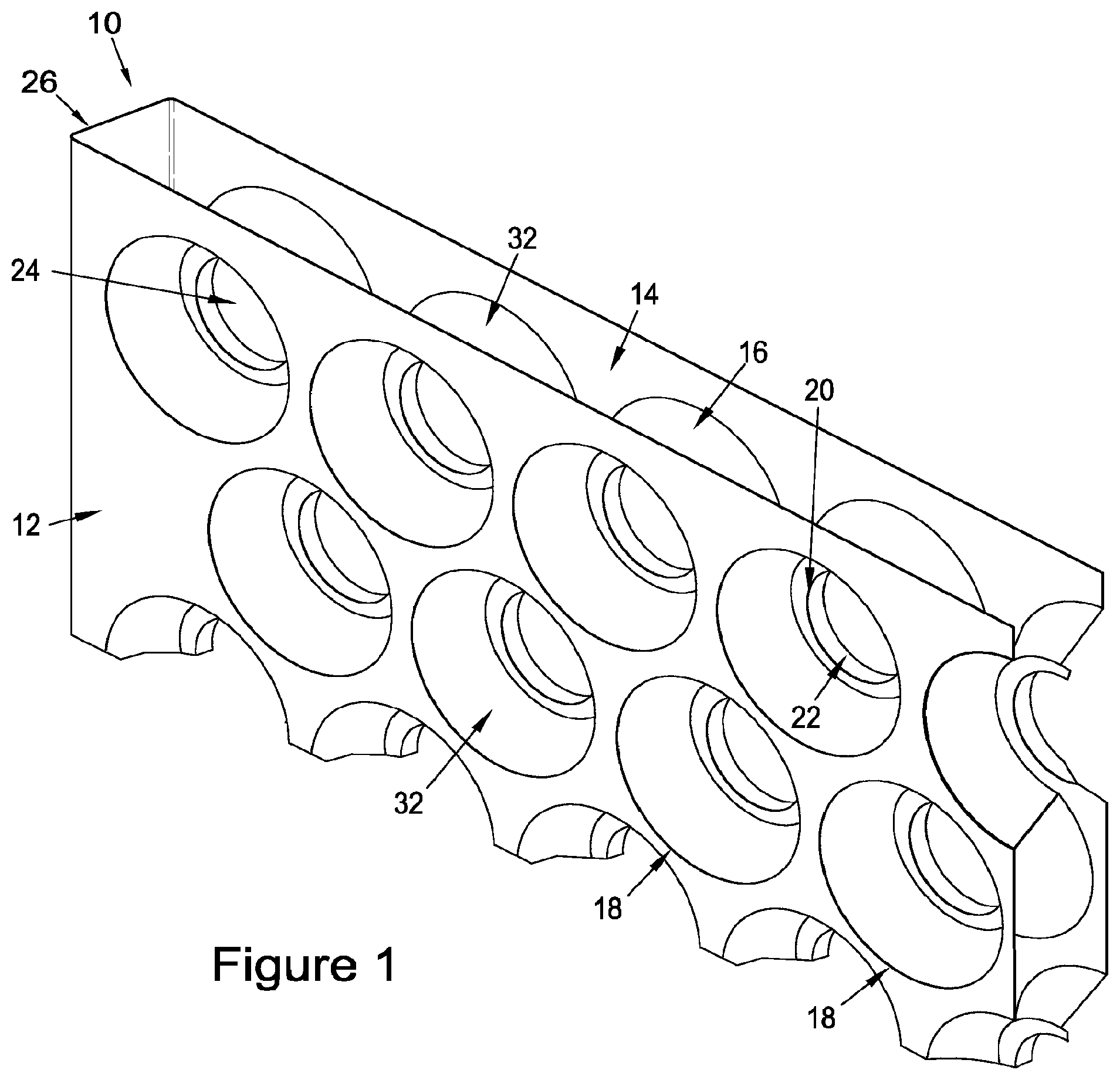 Patent US12312124 Figure 1 – Structural element