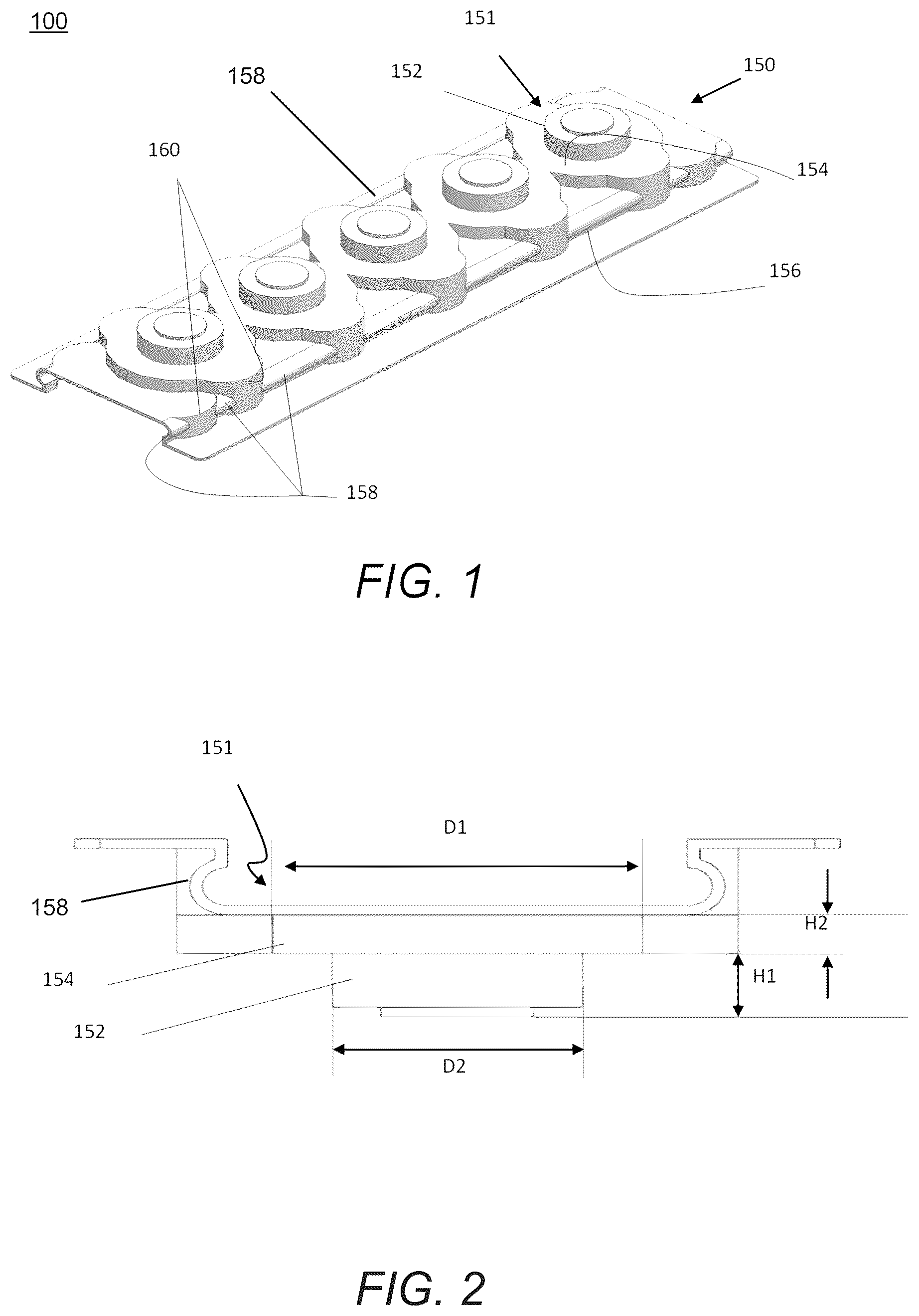 Patent US12312142 — Touchless package — Figure 1