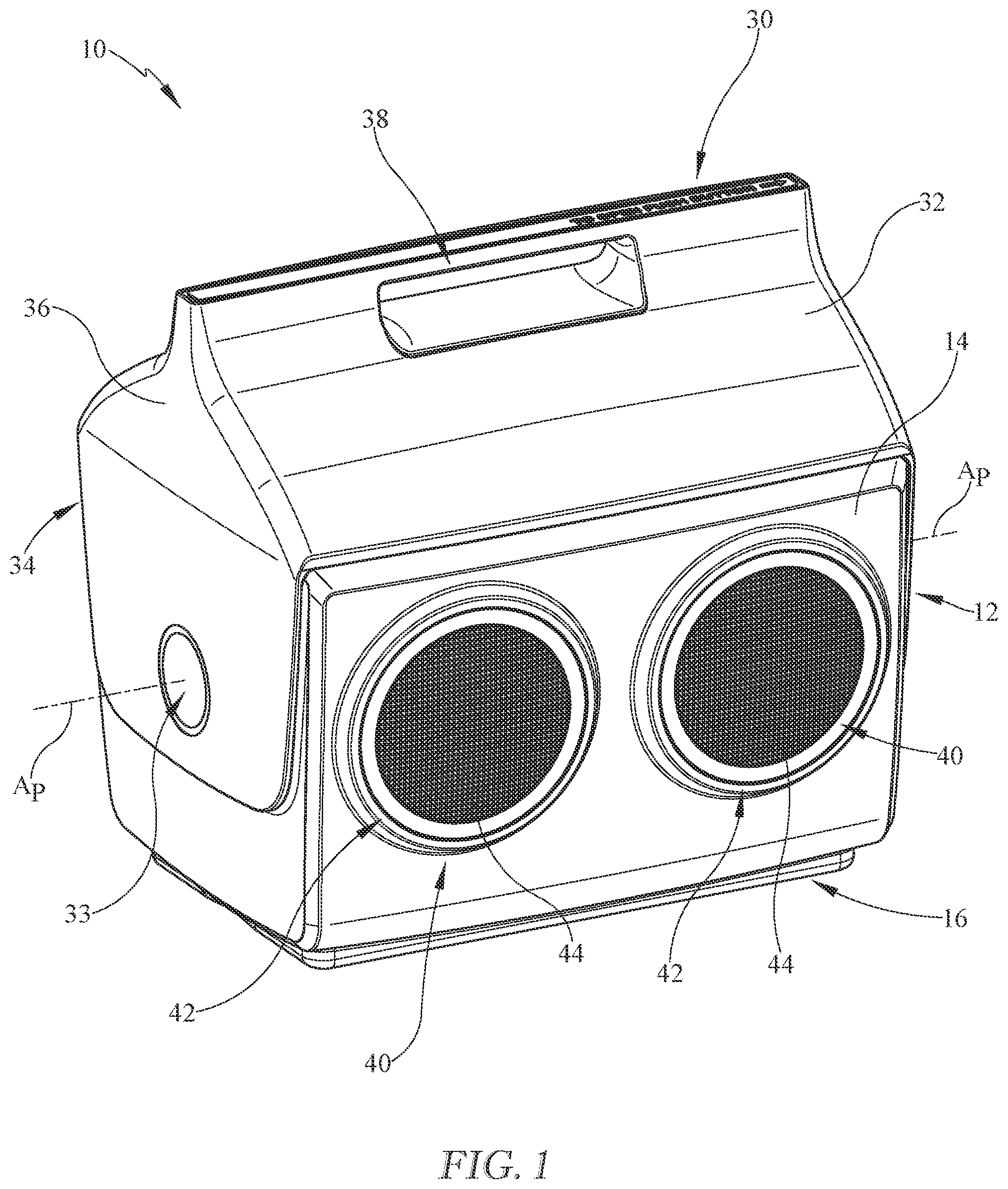 Patent US12312151 Figure 1 – Insulated container