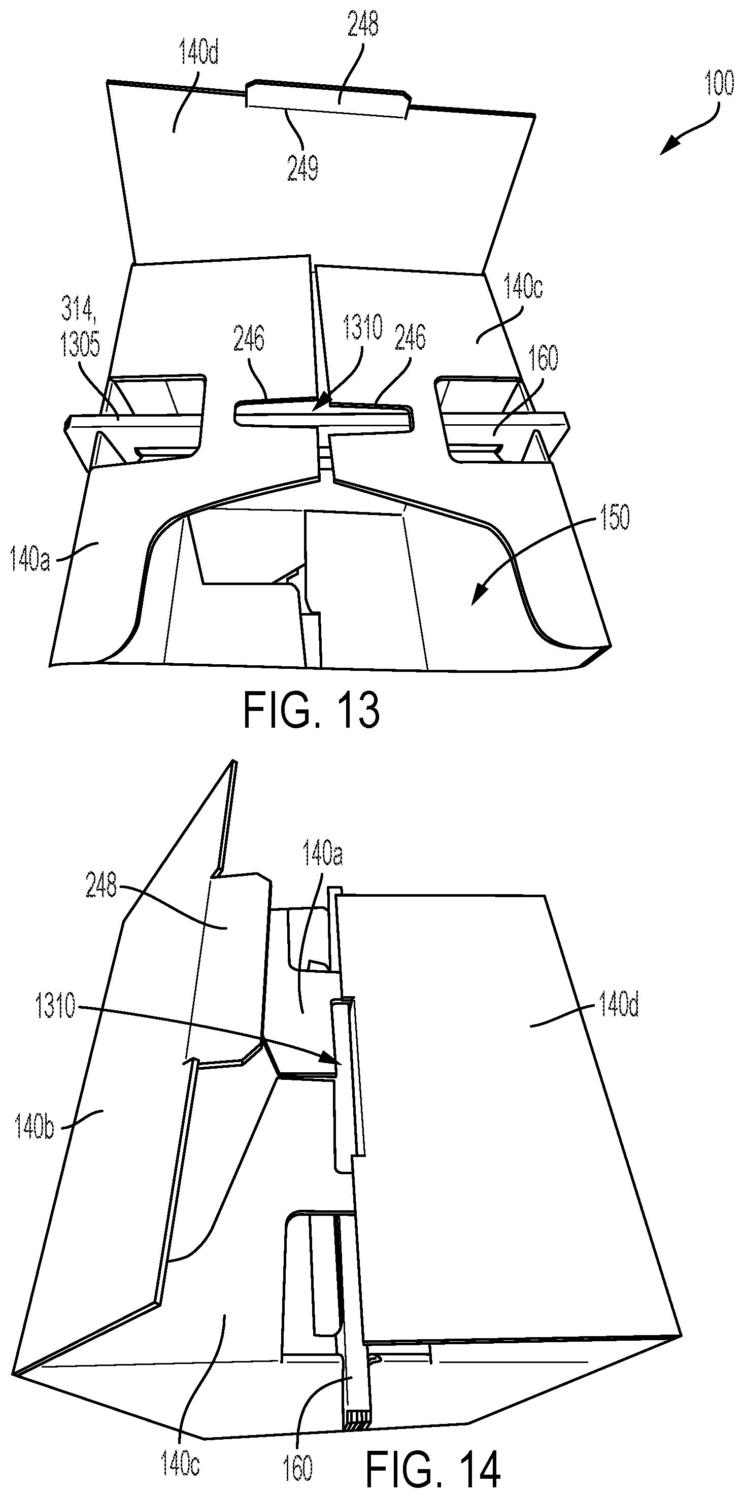 Patent US12312153 Figure 9 – Wardrobe box and hanger support member therefor