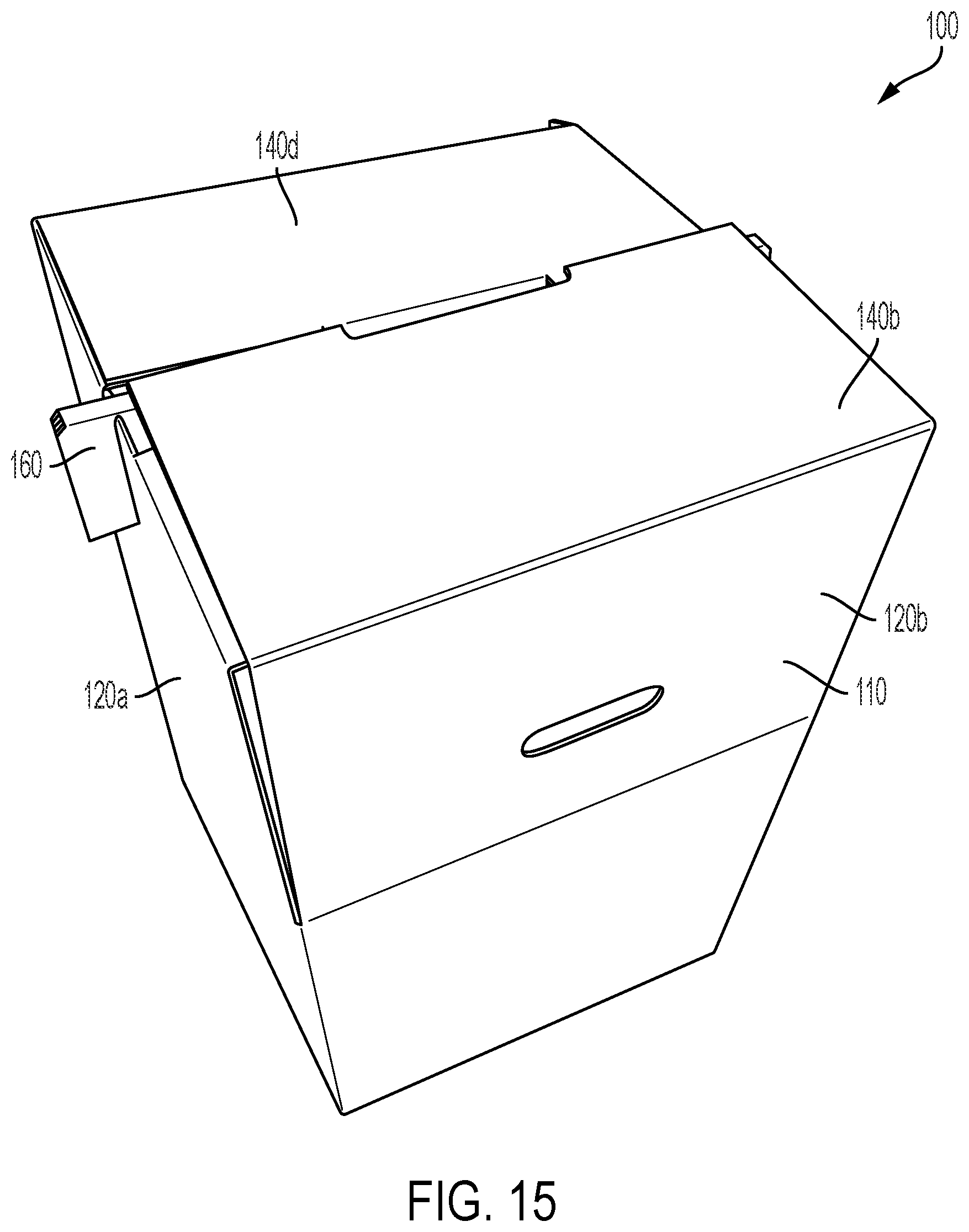 Patent US12312153 Figure 10 – Wardrobe box and hanger support member therefor