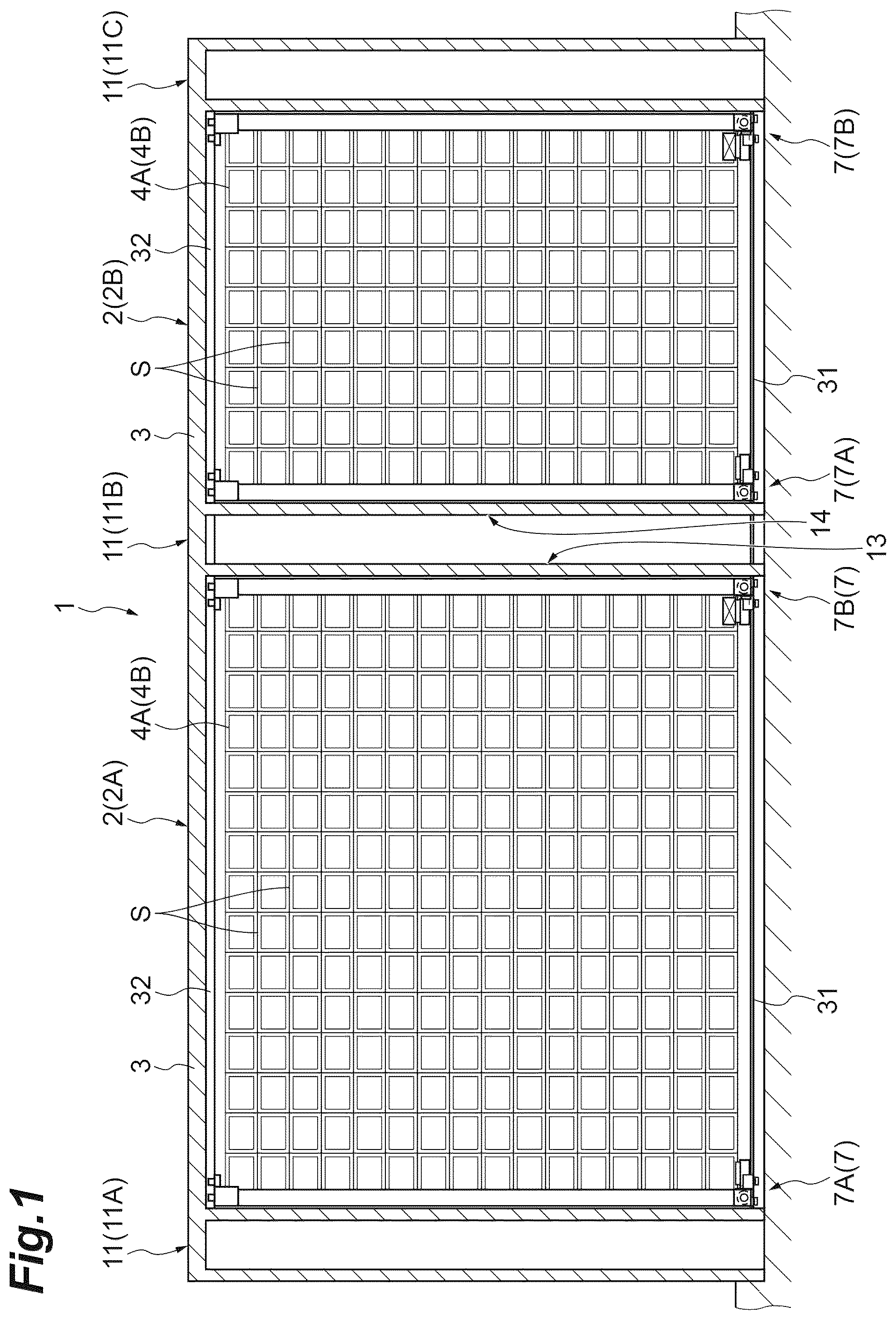 Patent US12312167 — Stocker system — Figure 1