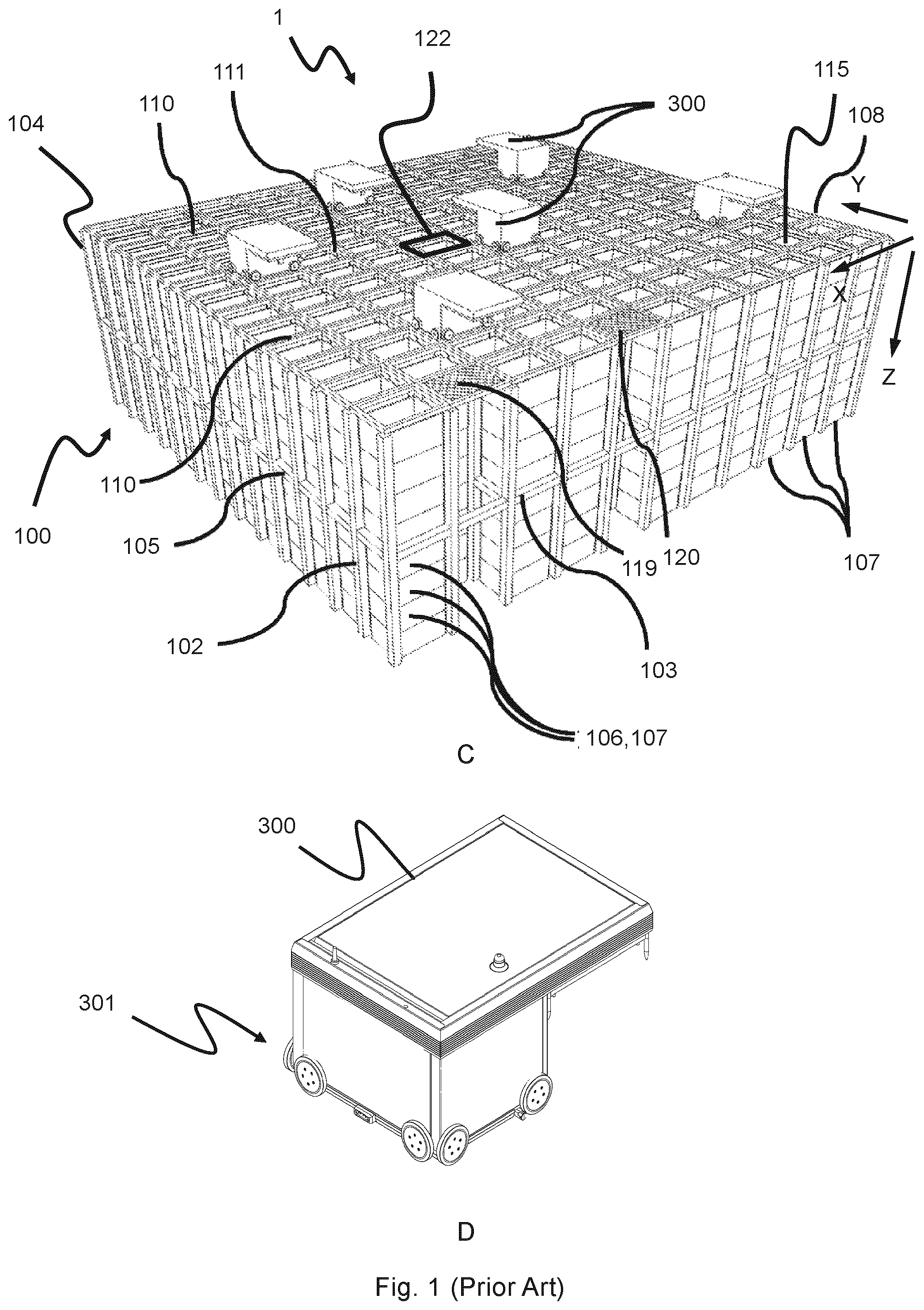 Patent US12312176 Figure 2 – Delivery system, an automated storage and retrieval system and a method of transporting a container