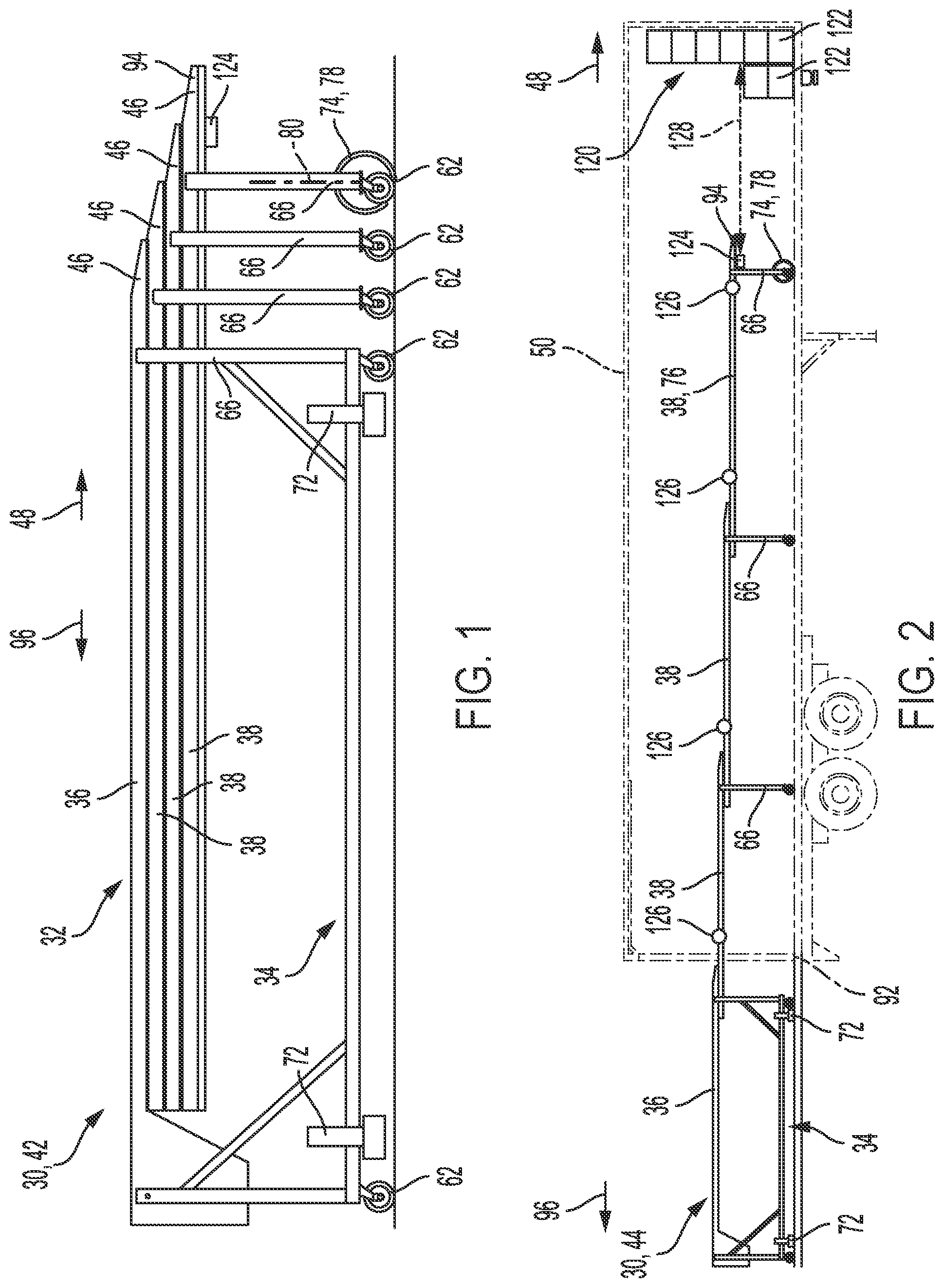 Patent US12312178 — Telescoping conveyor — Figure 1