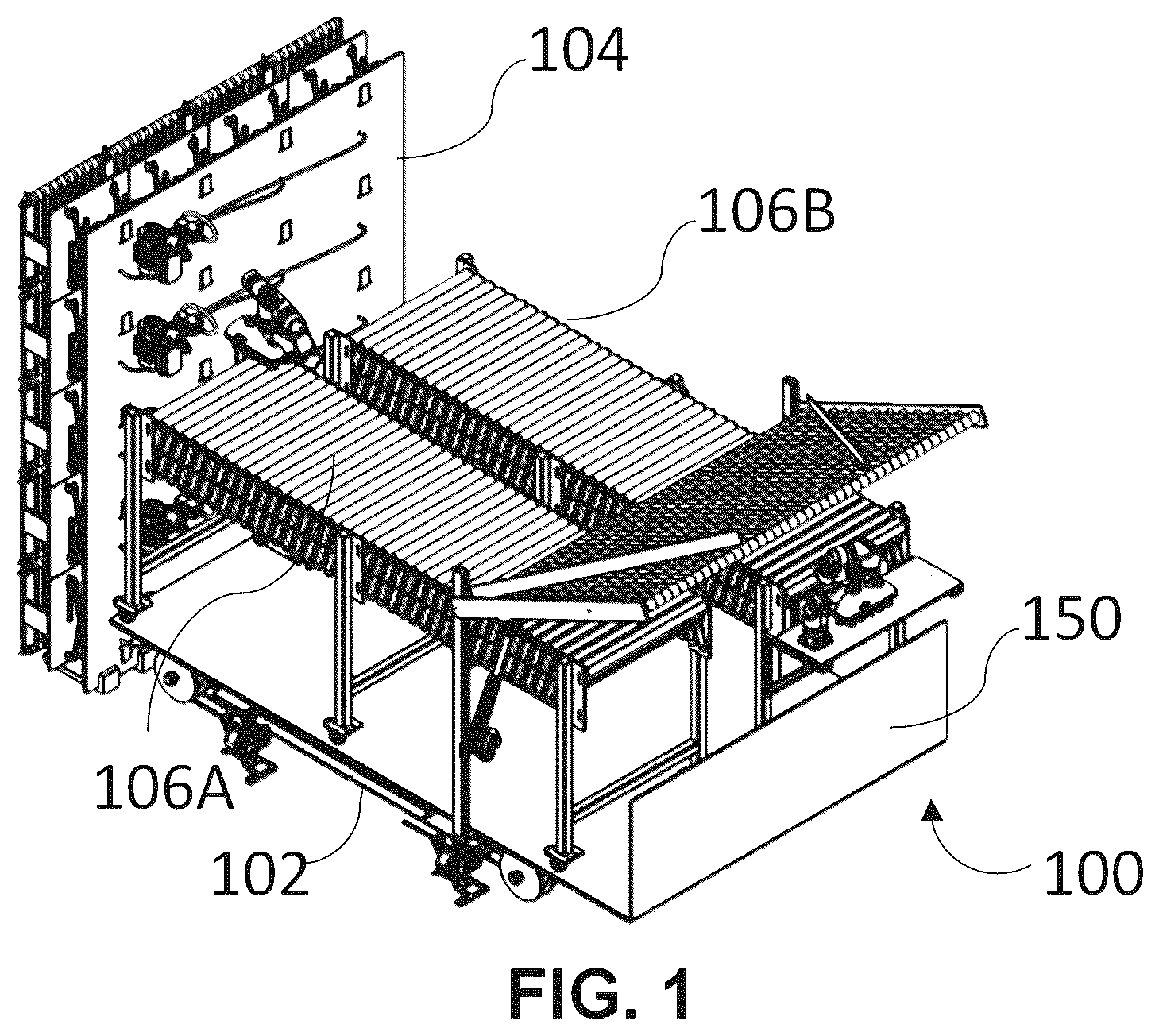 Patent US12312188 — Apparatus for organized loading, and unloading of objects — Figure 1