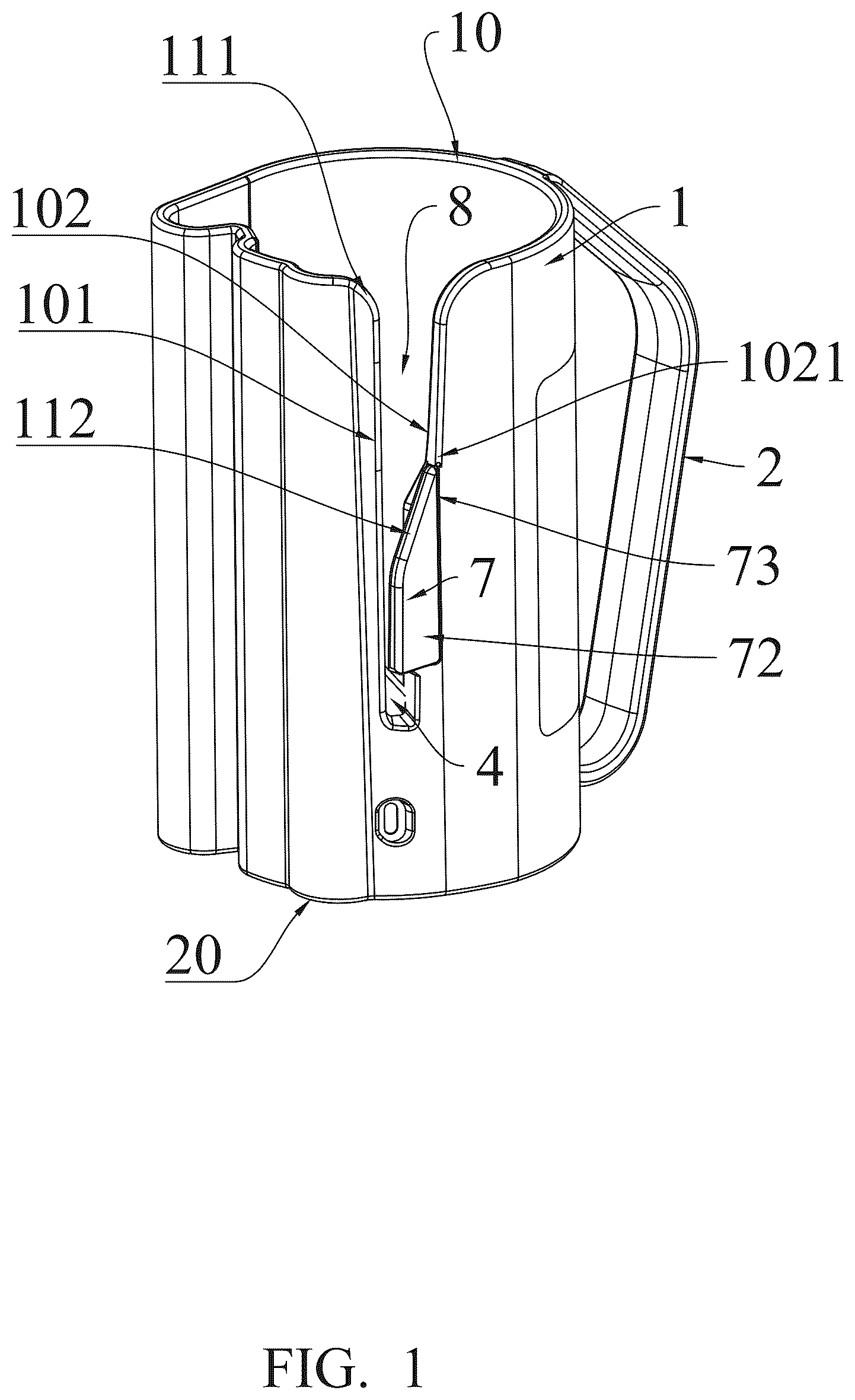 Patent US12312196 — Wrapper cutter — Figure 1