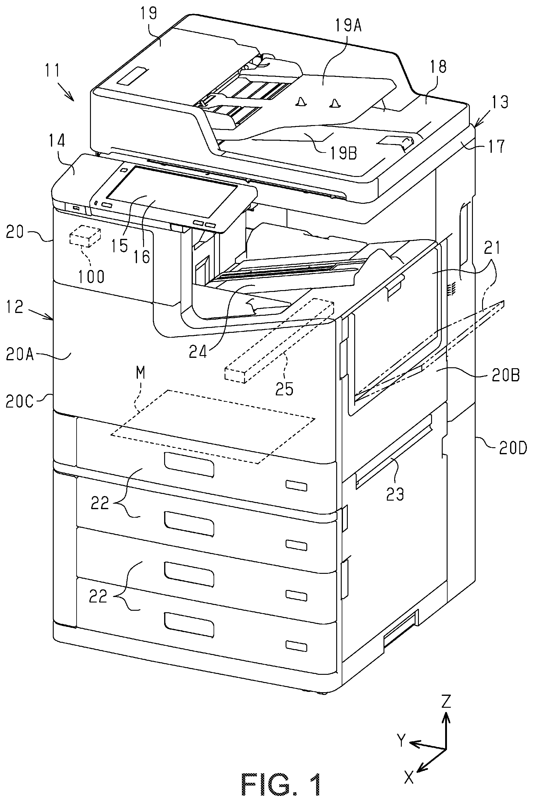 Patent US12312210 — Recording device — Figure 1