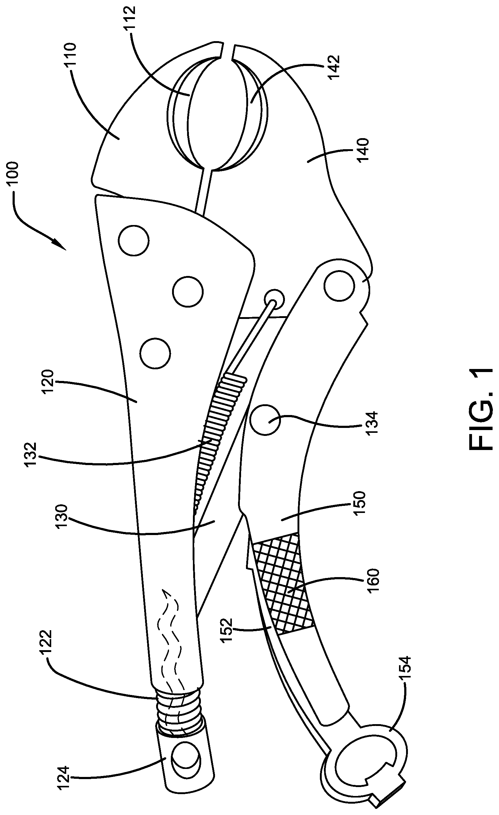 Patent US12312226 — Wine bottle opening device — Figure 1