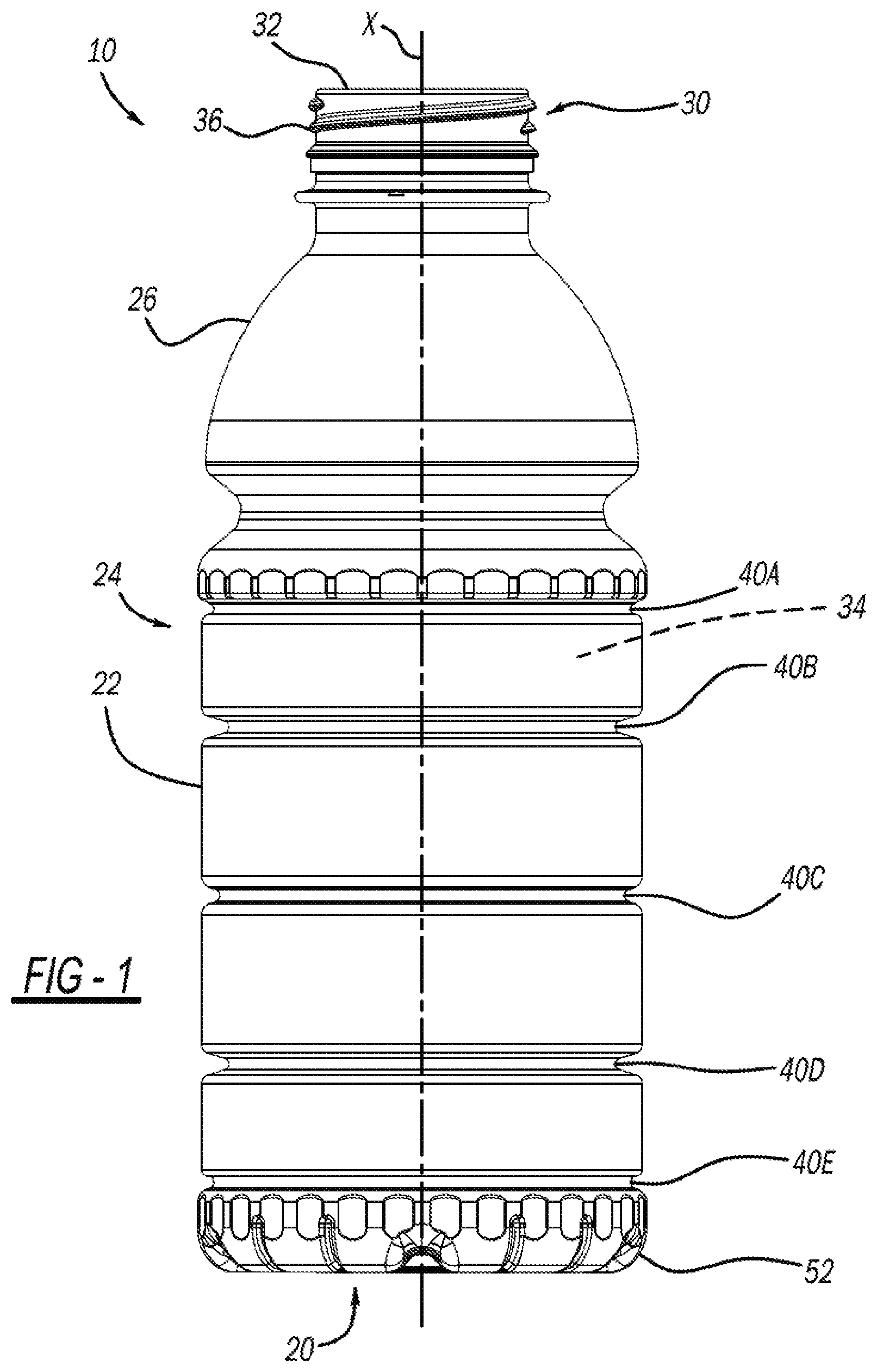 Patent US12312227 — Method of inverting container base prior to cooling — Figure 1