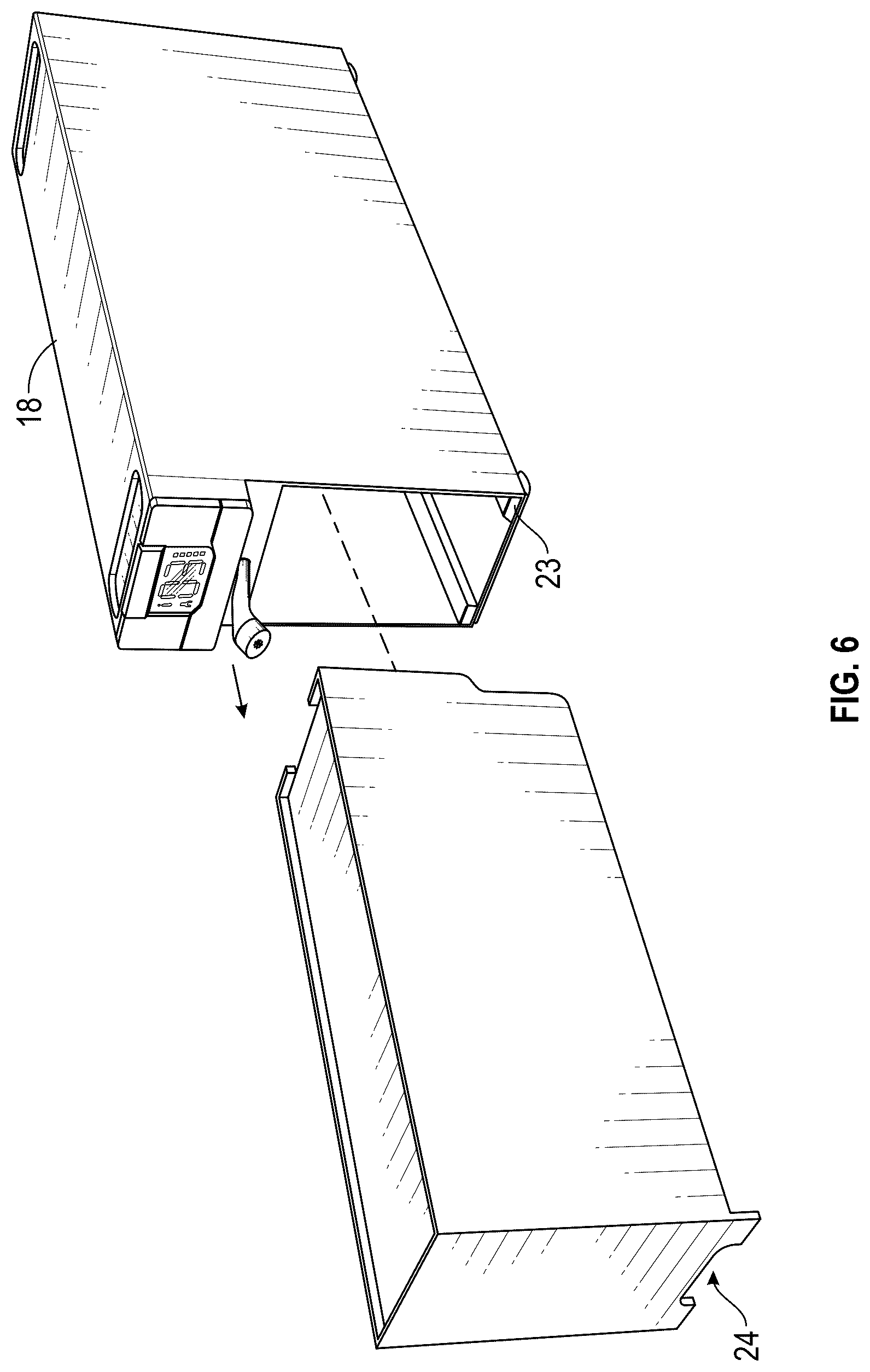 Patent US12312229 Figure 6 – Automated dispensing system for customized beverages