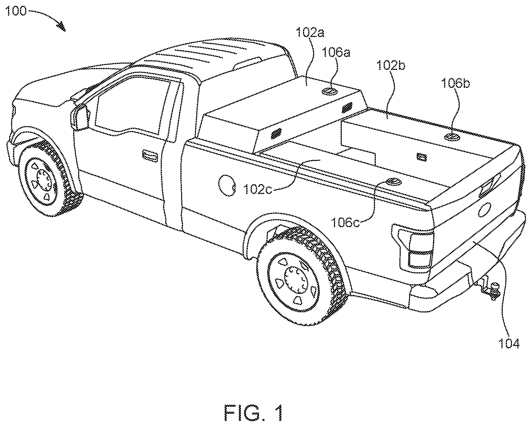 Patent US12312233 Figure 1 – Intelligent liquid level display for auxiliary tanks