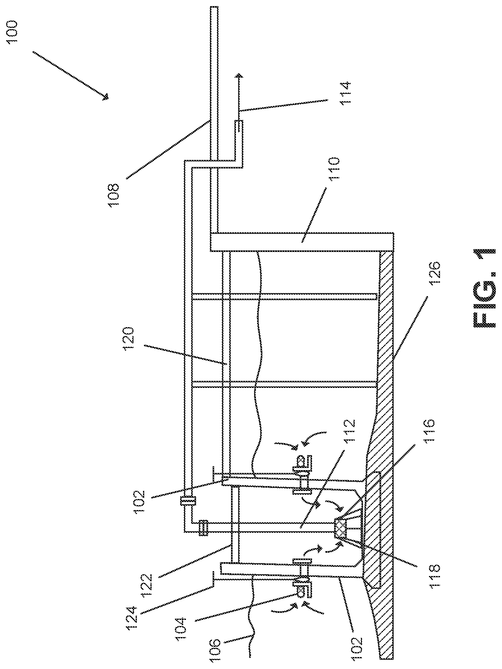Patent US12312254 Figure 1 – Desalination system