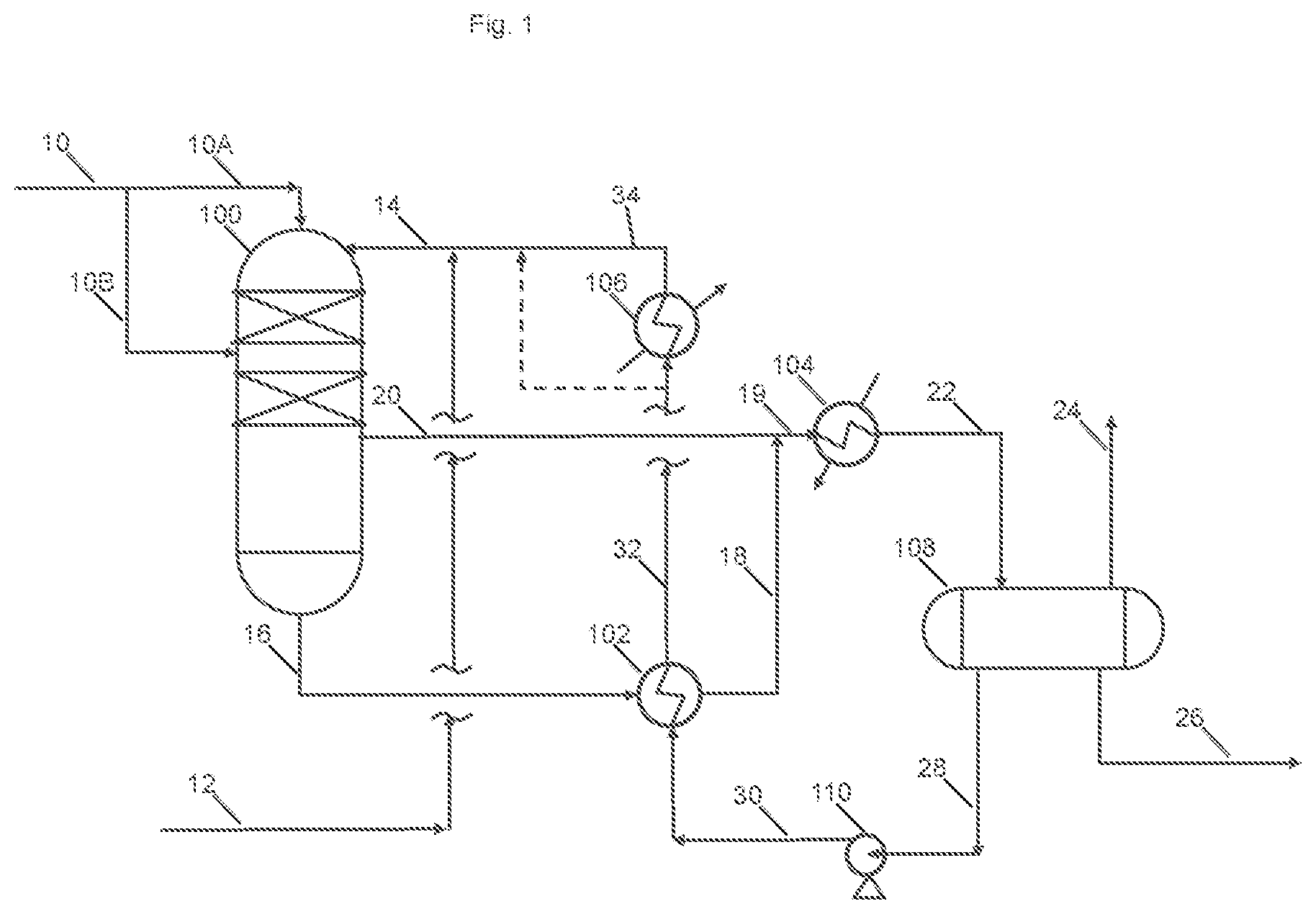 Patent US12312305 Figure 1 – Production of heavy isoparaffinic hydrocarbons