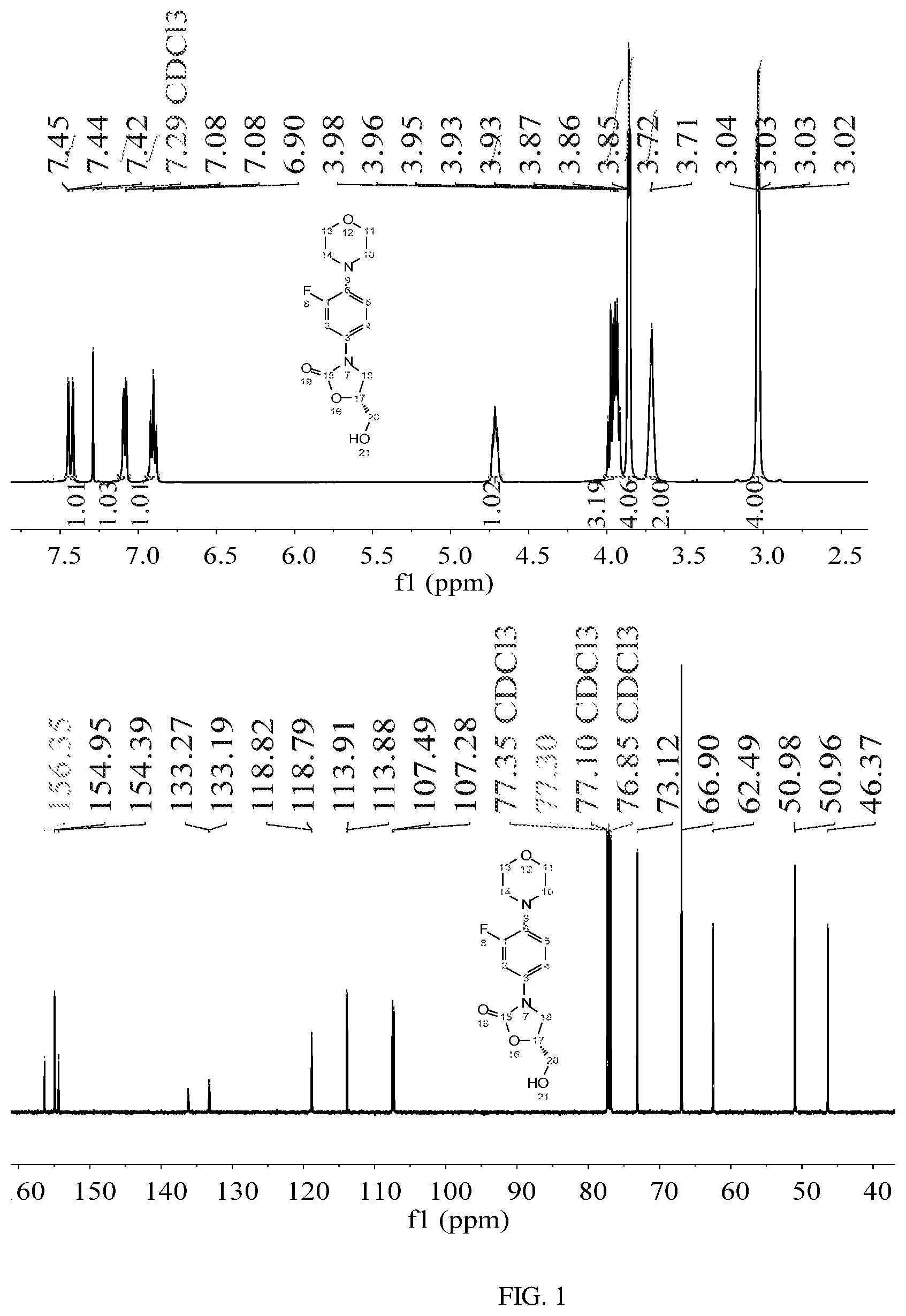 Patent US12312320 — Method for synthesizing n-substituted phenyl-5-hydroxymethyl-2-oxazolidinone — Figure 1