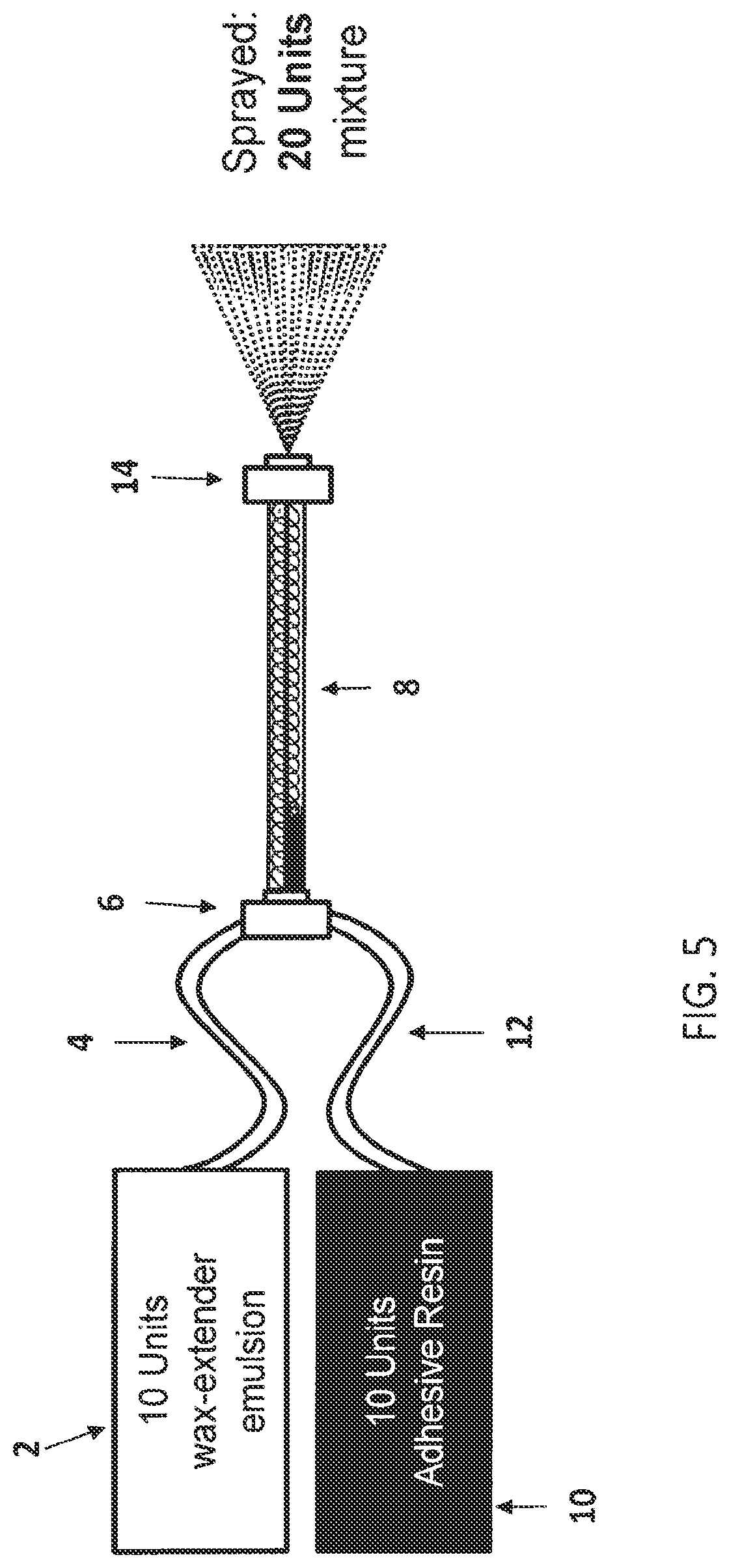 Patent US12312470 Figure 5 – Wax-organic extender emulsion and method for manufacture thereof