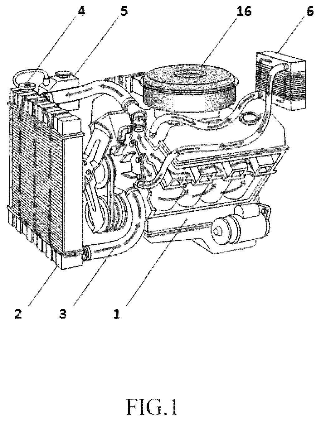 Patent US12312546 — Terahertz material for emission reduction and fuel saving of gasoline vehicle and preparation method therefor and application thereof — Figure 1