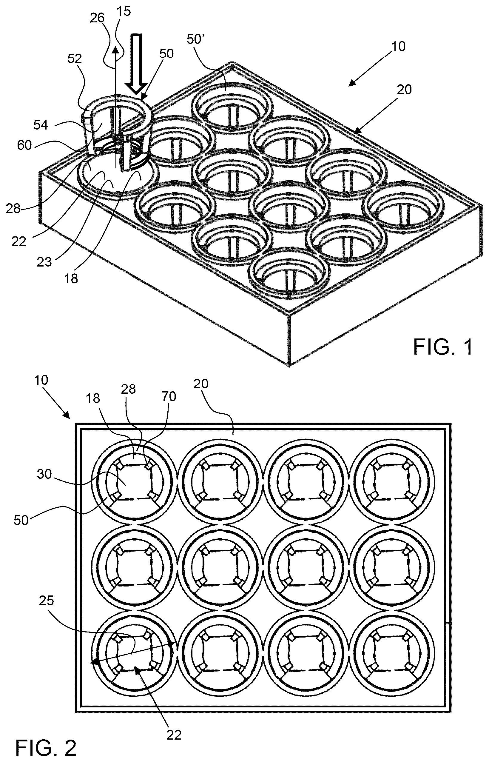 Patent US12312573 — Tissue culture plate material retainer system — Figure 1