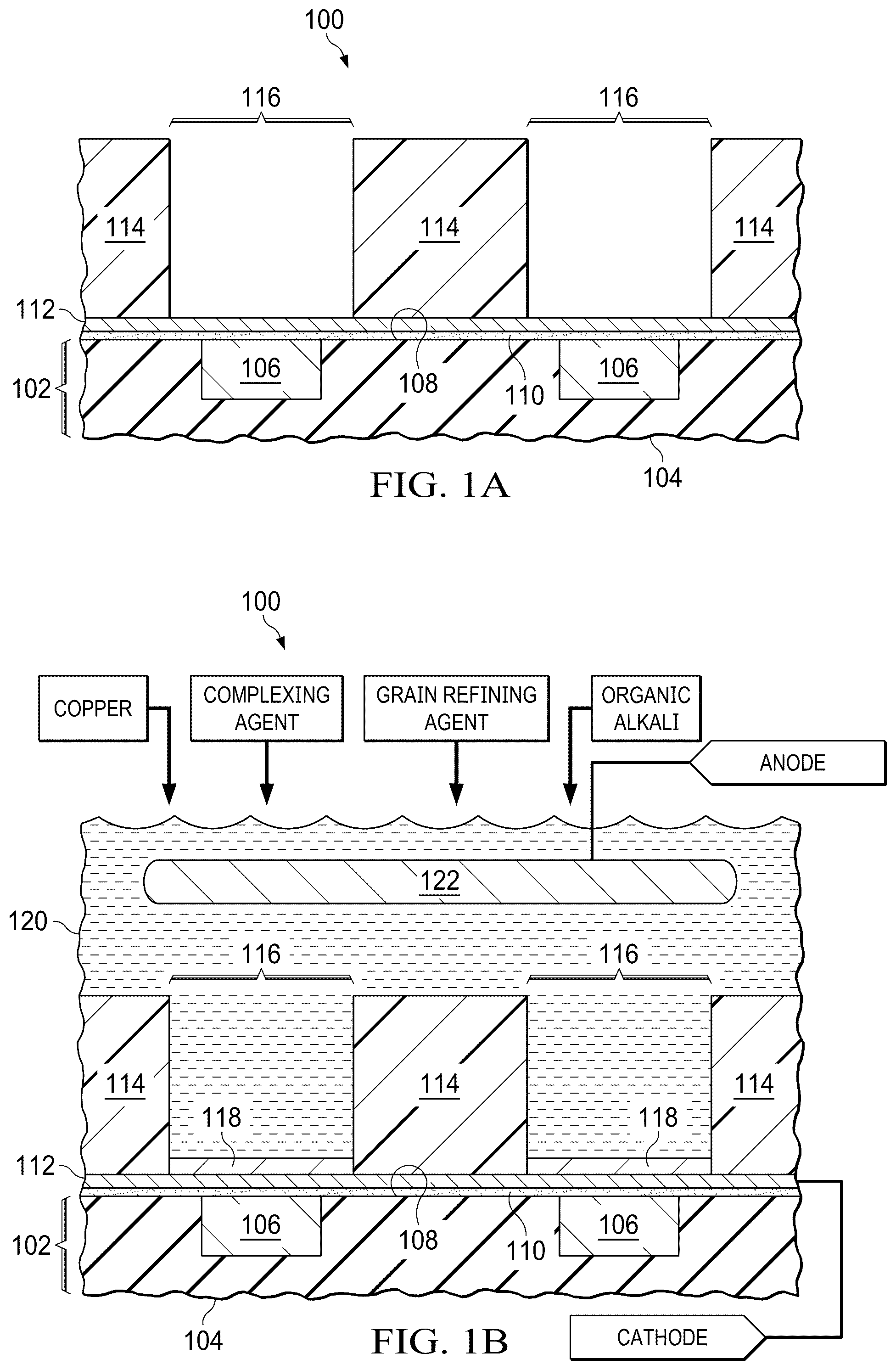 Patent US12312703 — Neutral pH copper plating solution for undercut reduction — Figure 1
