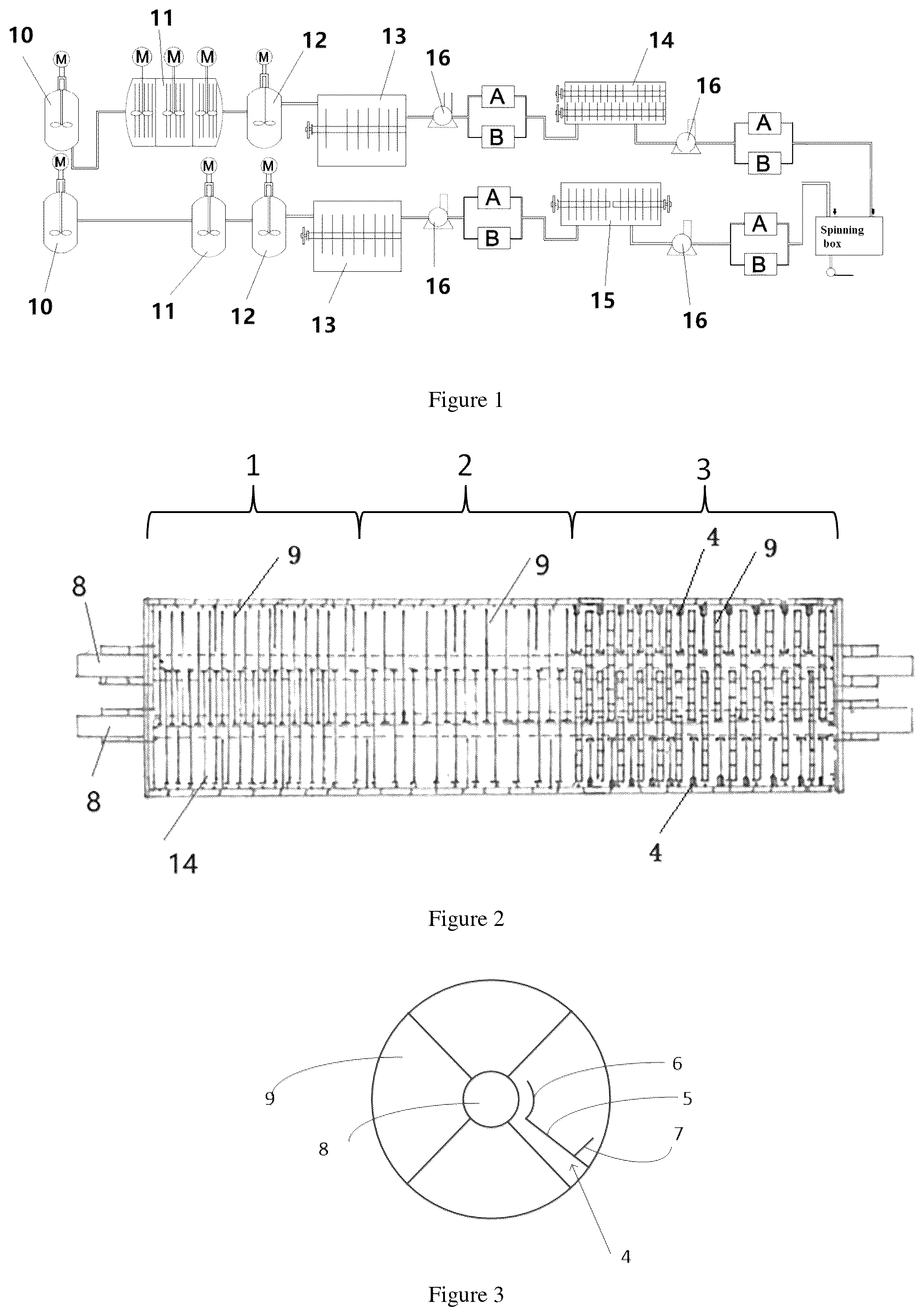 Patent US12312710 — Method for preparing direct melt-spun high-viscosity PBAT/low-viscosity pet two-component elastic fiber and high-viscosity PBAT polymerization reactor — Figure 1