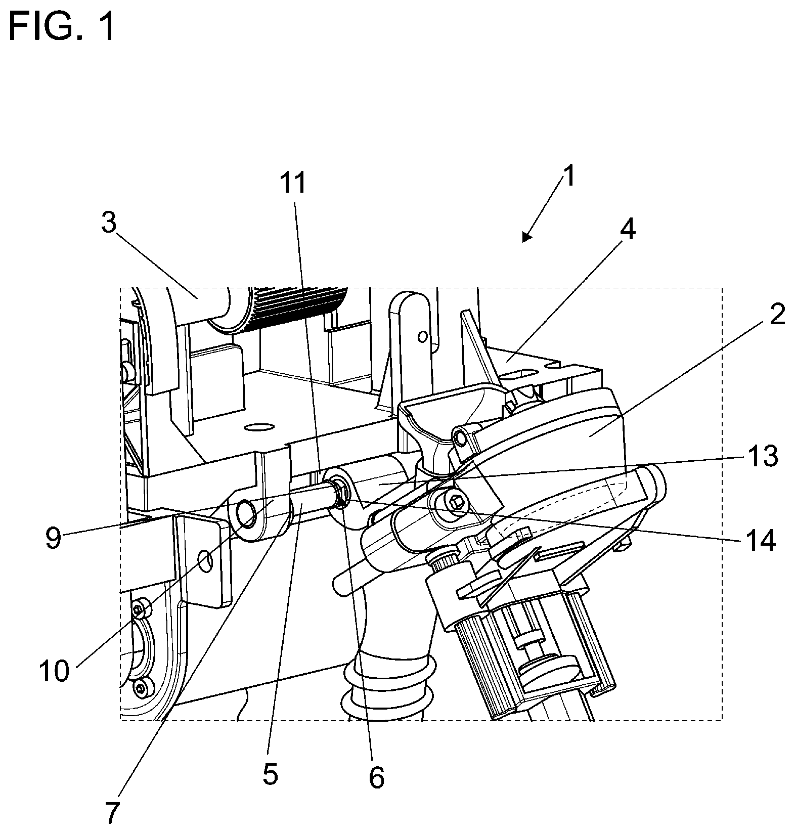 Patent US12312712 — Air jet spinning machine and drafting system unit for a spinning unit of an air jet spinning machine — Figure 1