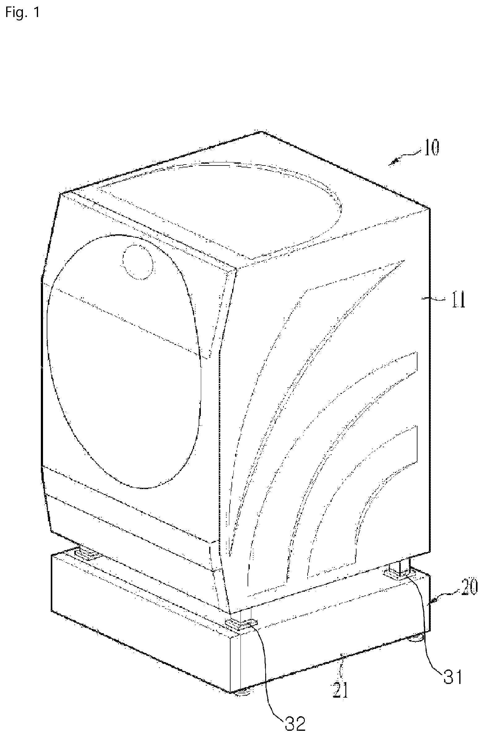 Patent US12312732 — Laundry treating apparatus — Figure 1