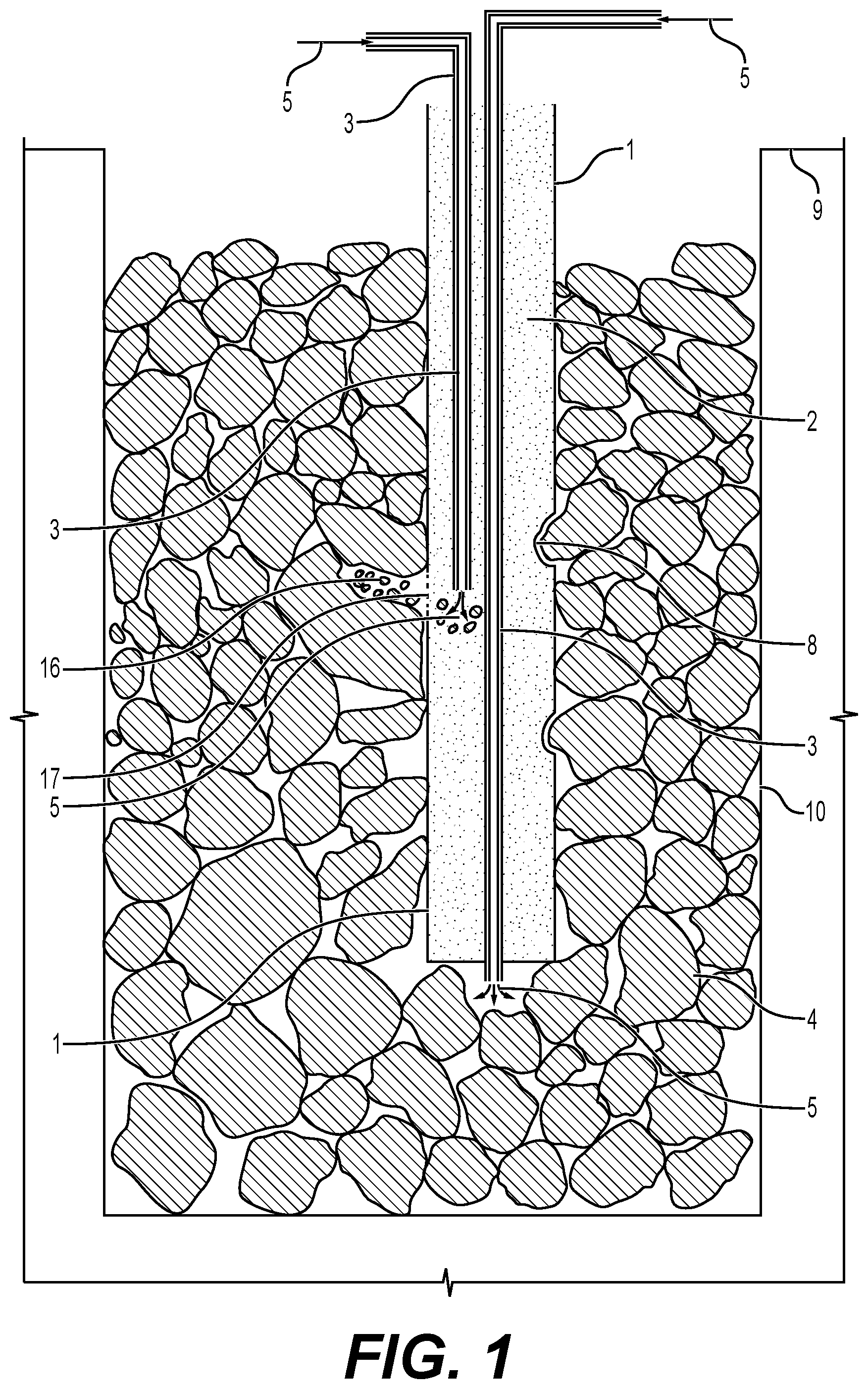 Patent US12312762 — Grout tube protection system — Figure 1