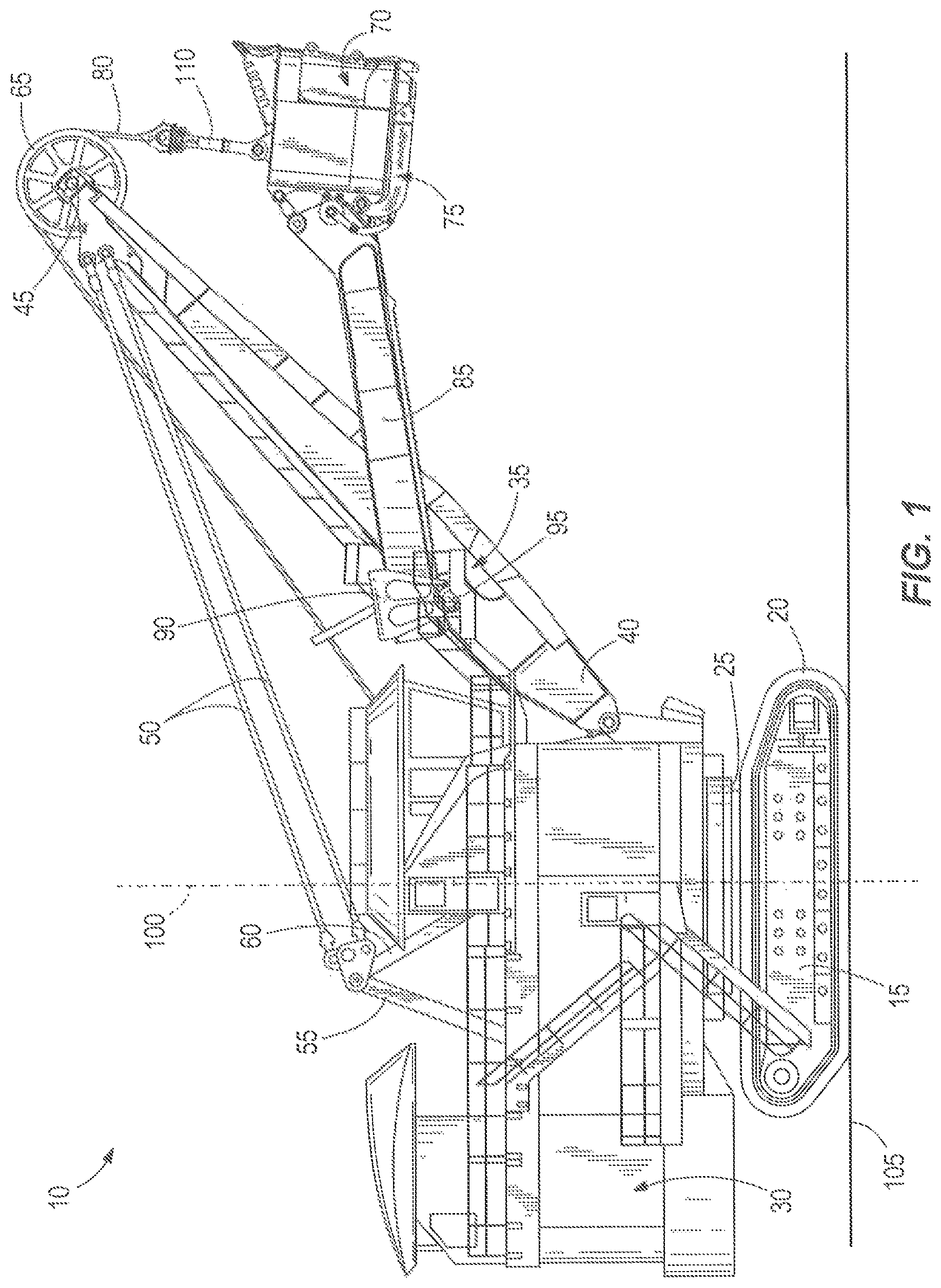 Patent US12312765 — Dipper door and dipper door trip assembly — Figure 1