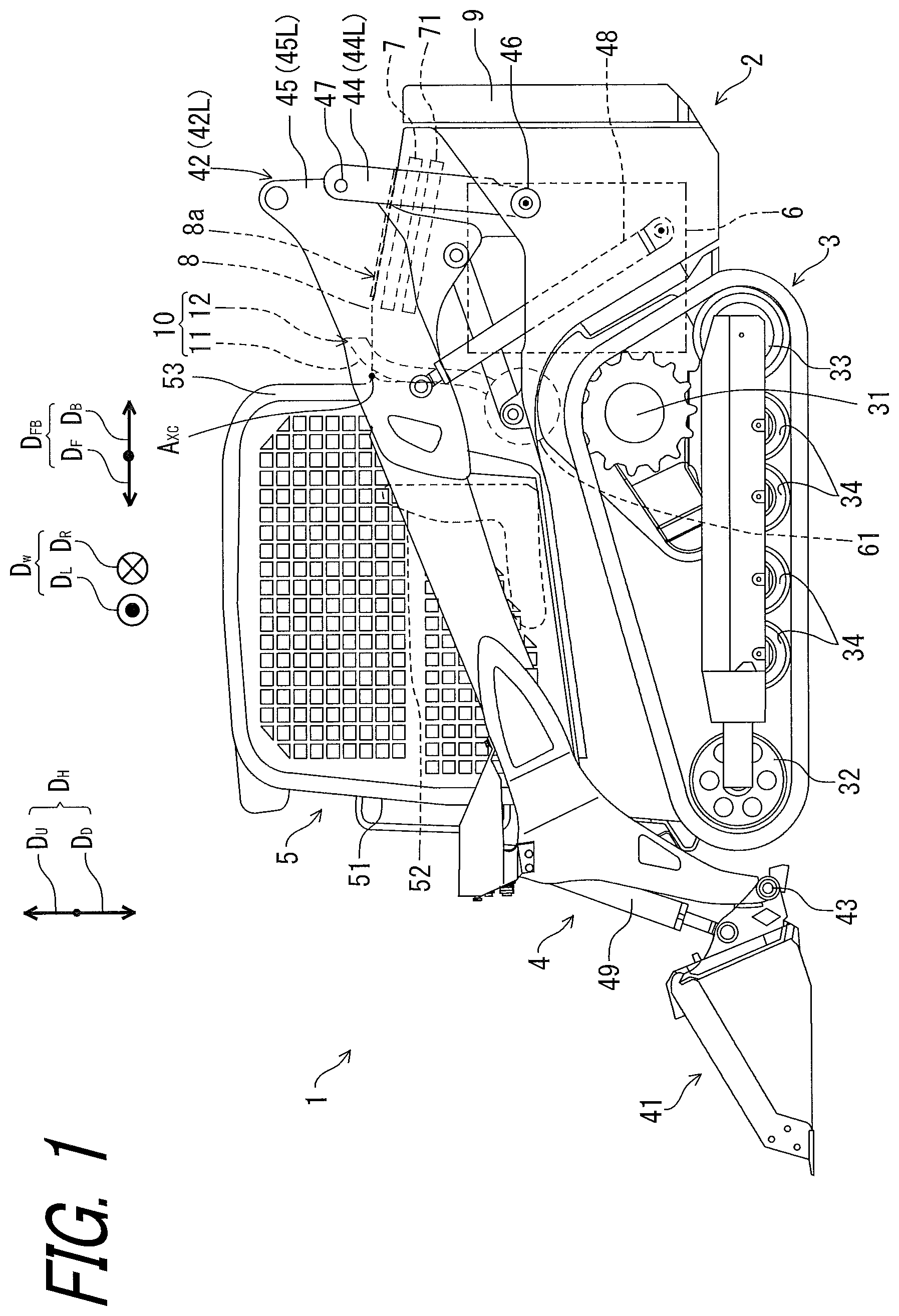 Patent US12312767 — Work vehicle — Figure 1