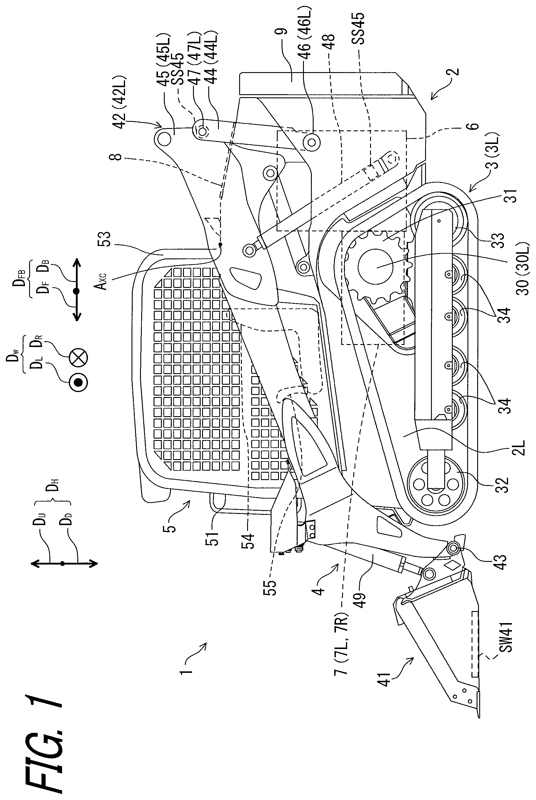 Patent US12312771 — Work vehicle and control method for work vehicle — Figure 1