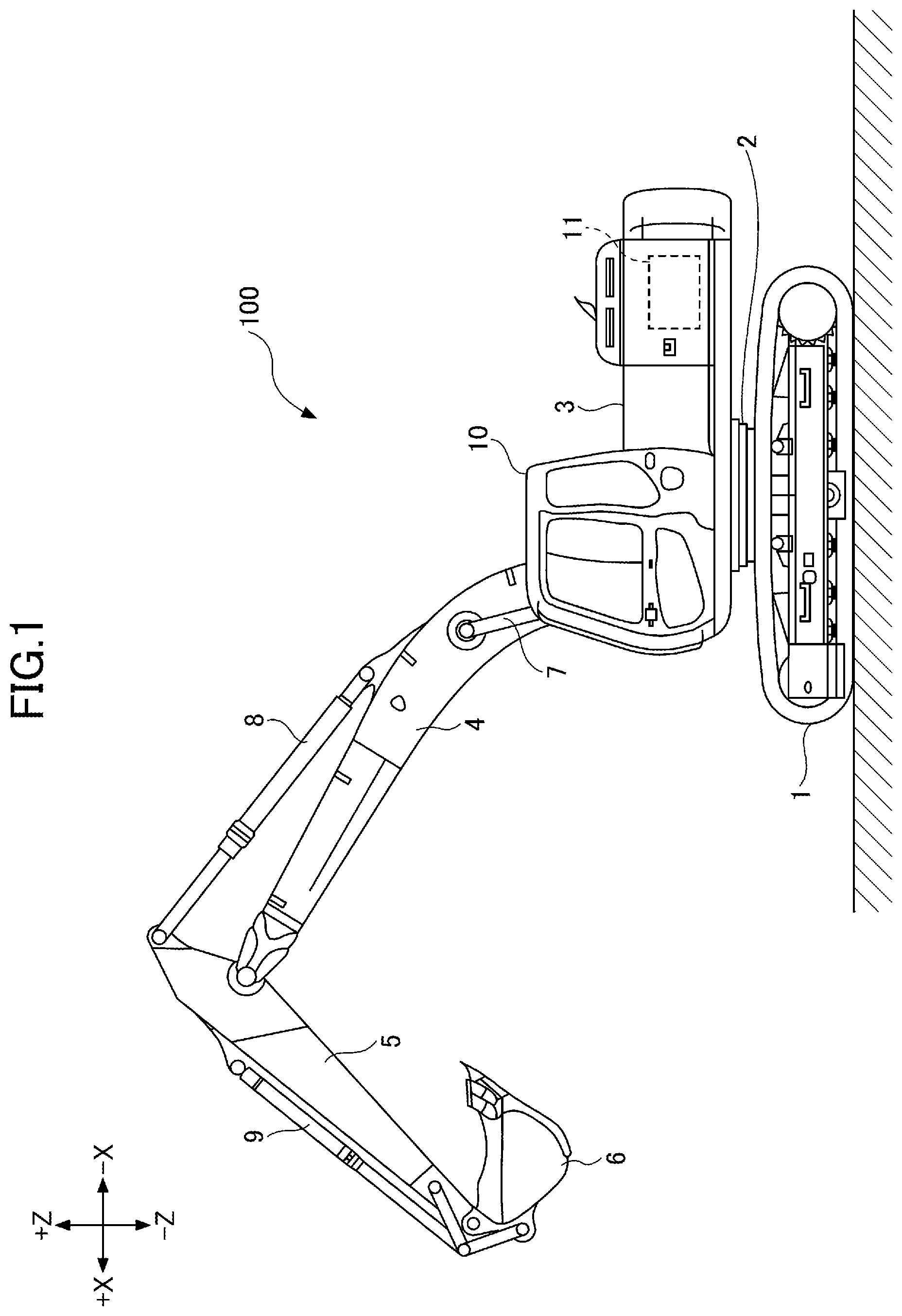 Patent US12312773 — Excavator — Figure 1