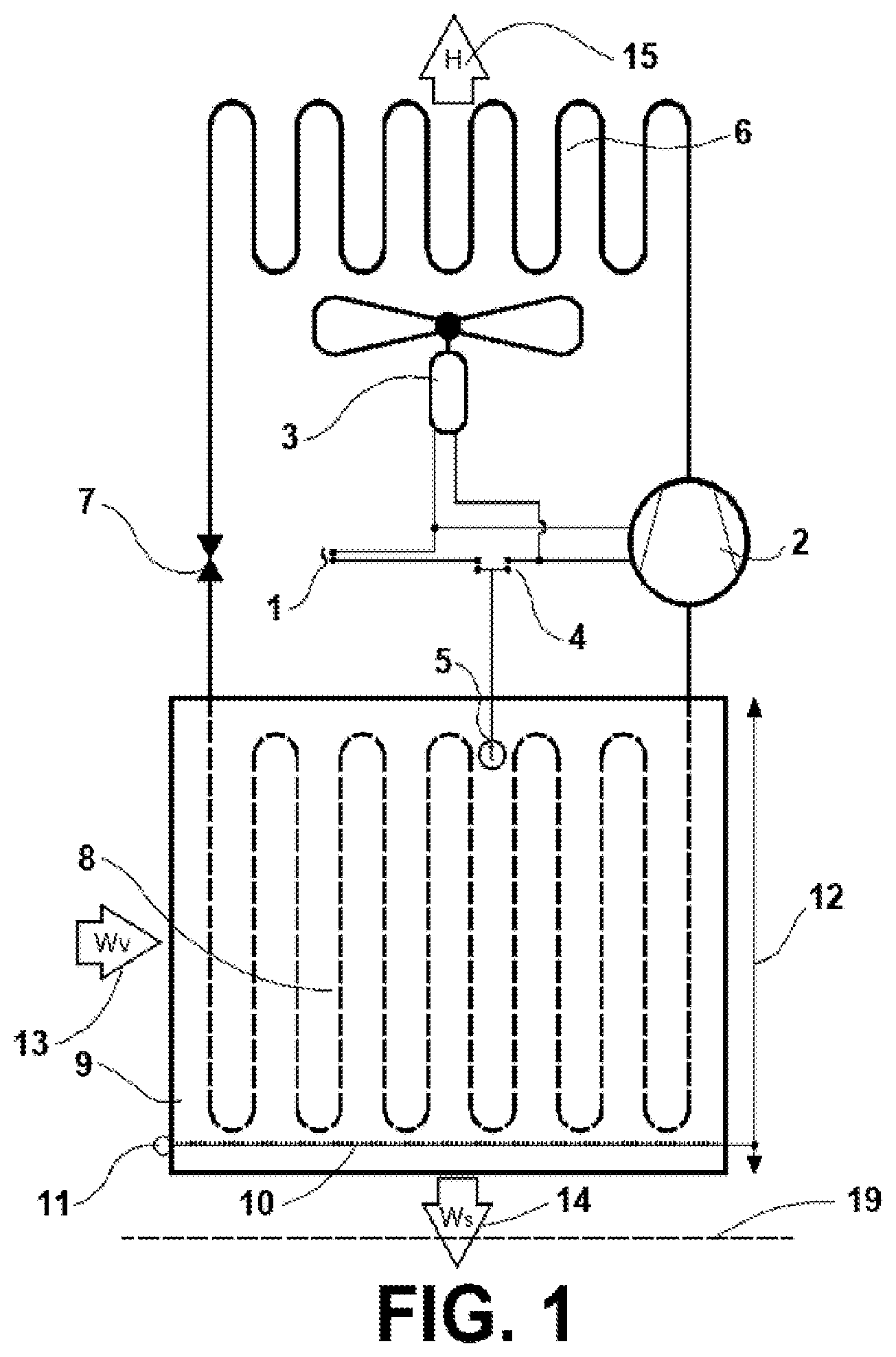 Patent US12312777 — Apparatus to harvest atmospheric water vapor — Figure 1
