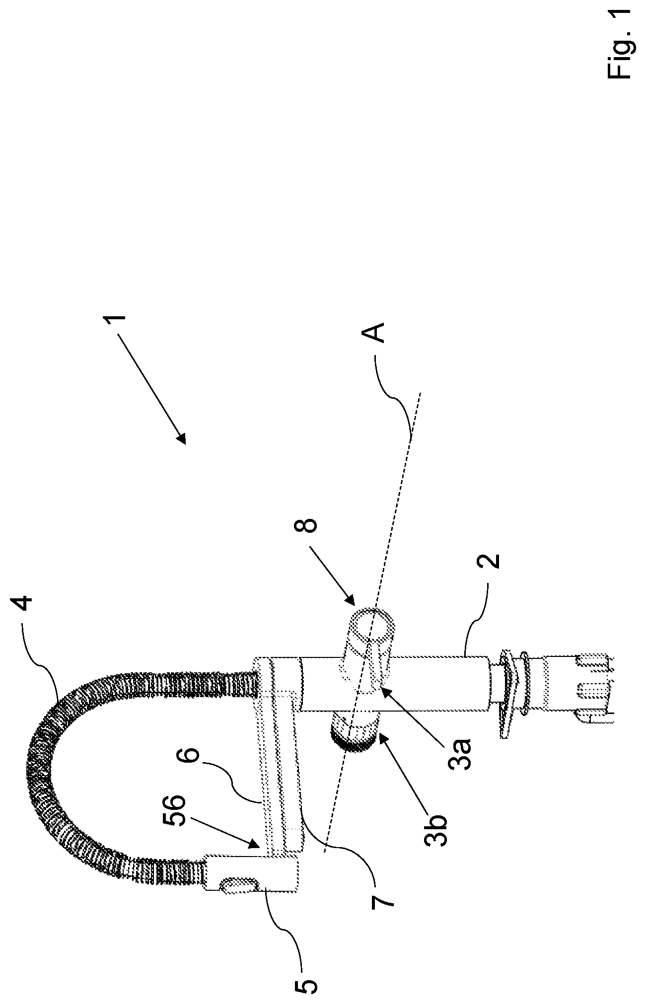 Patent US12312785 Figure 1 – Sanitary system for dispensing treated liquids