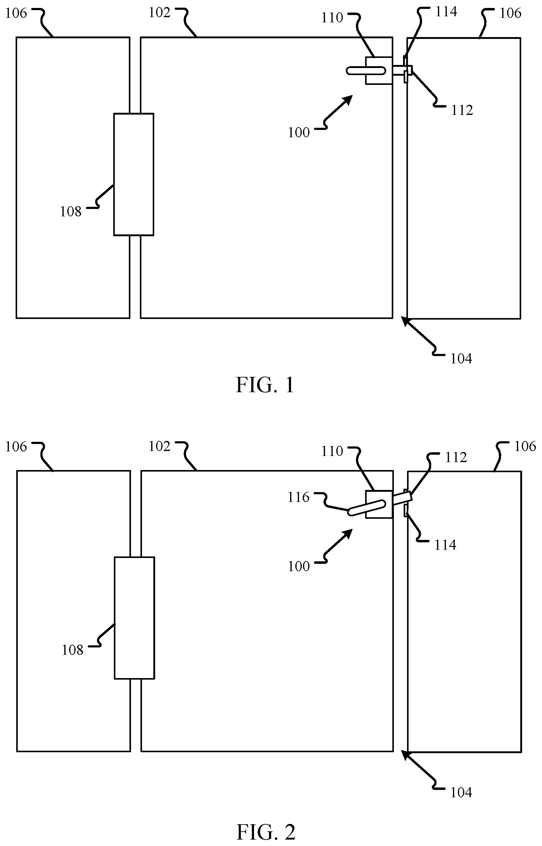 Patent US12312839 Figure 1 – Gate latch assembly