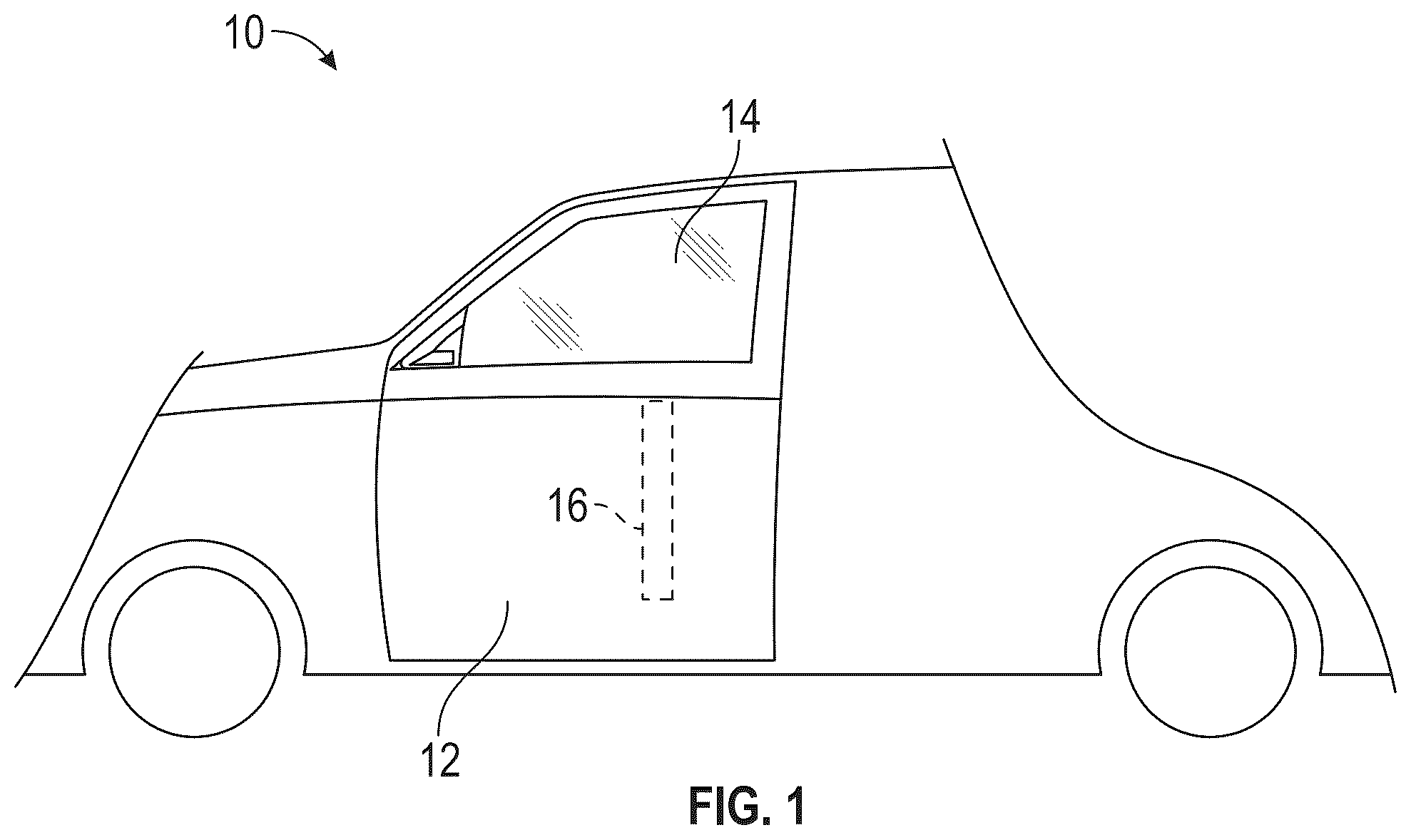 Patent US12312848 — Window regulator with optimized motor configuration — Figure 1
