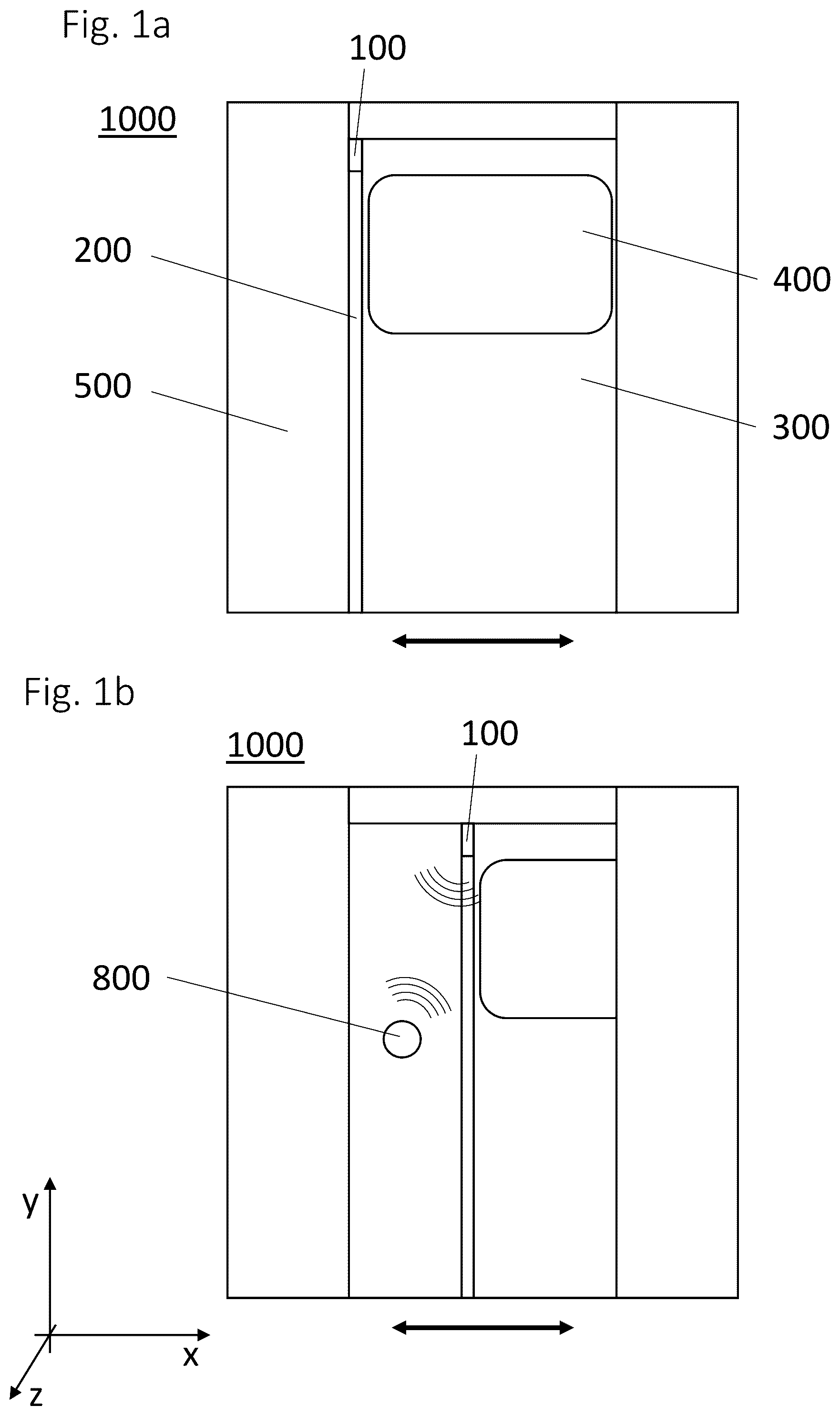 Patent US12312851 — Security strip for a door and method of operating a security strip — Figure 1