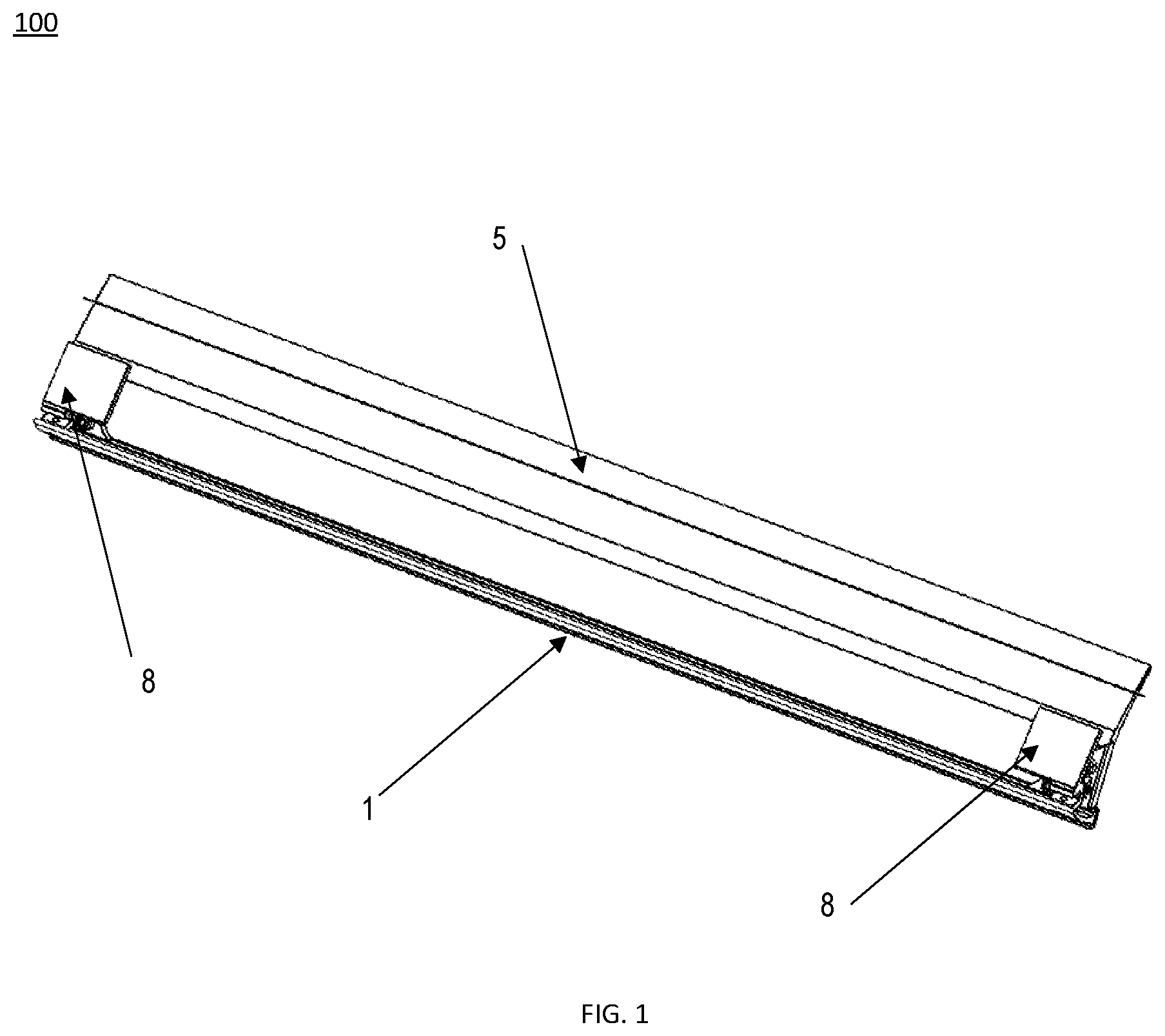 Patent US12312859 Figure 1 – Sliding glass door wedge