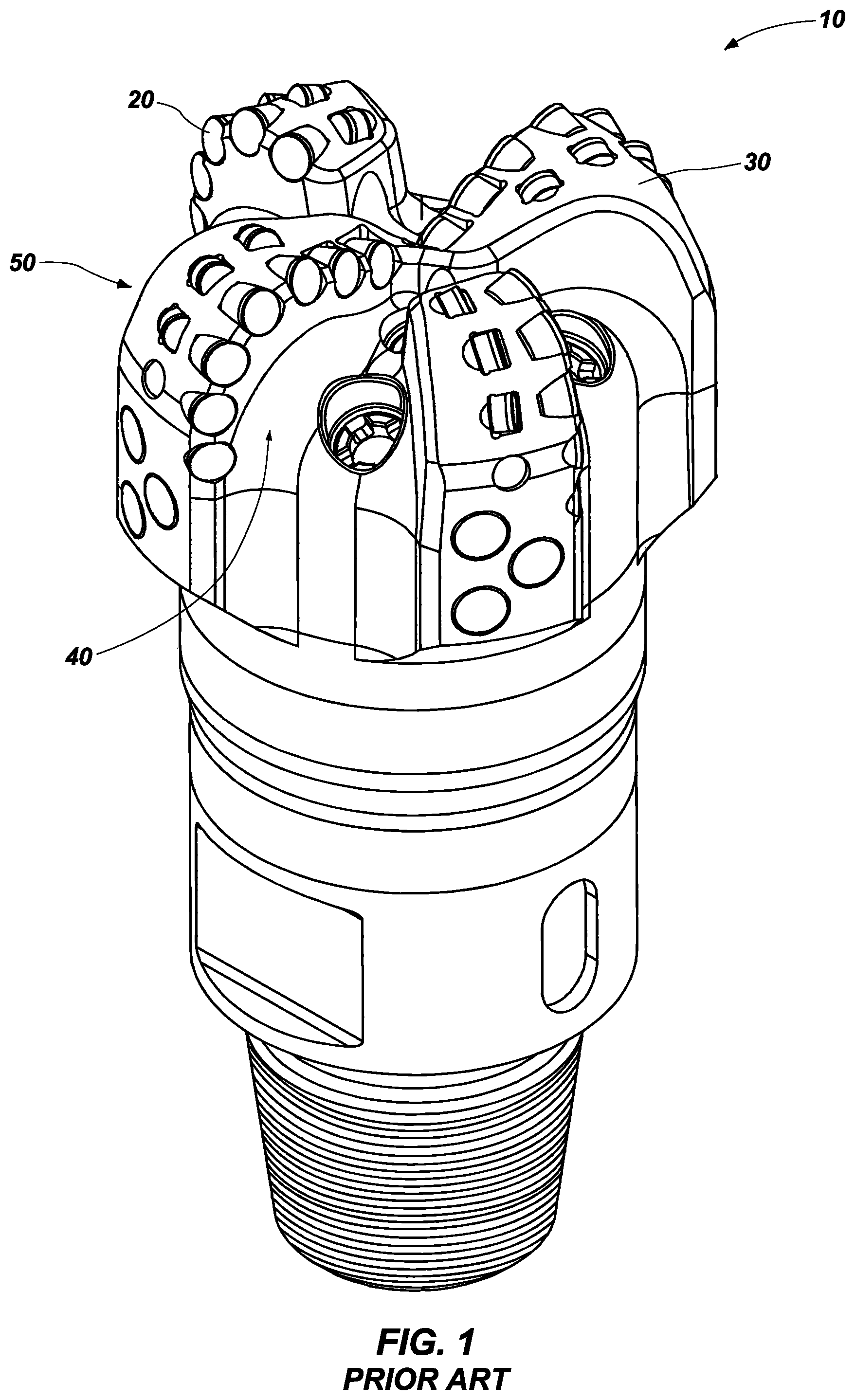 Patent US12312867 — Cutting element with improved mechanical efficiency — Figure 1