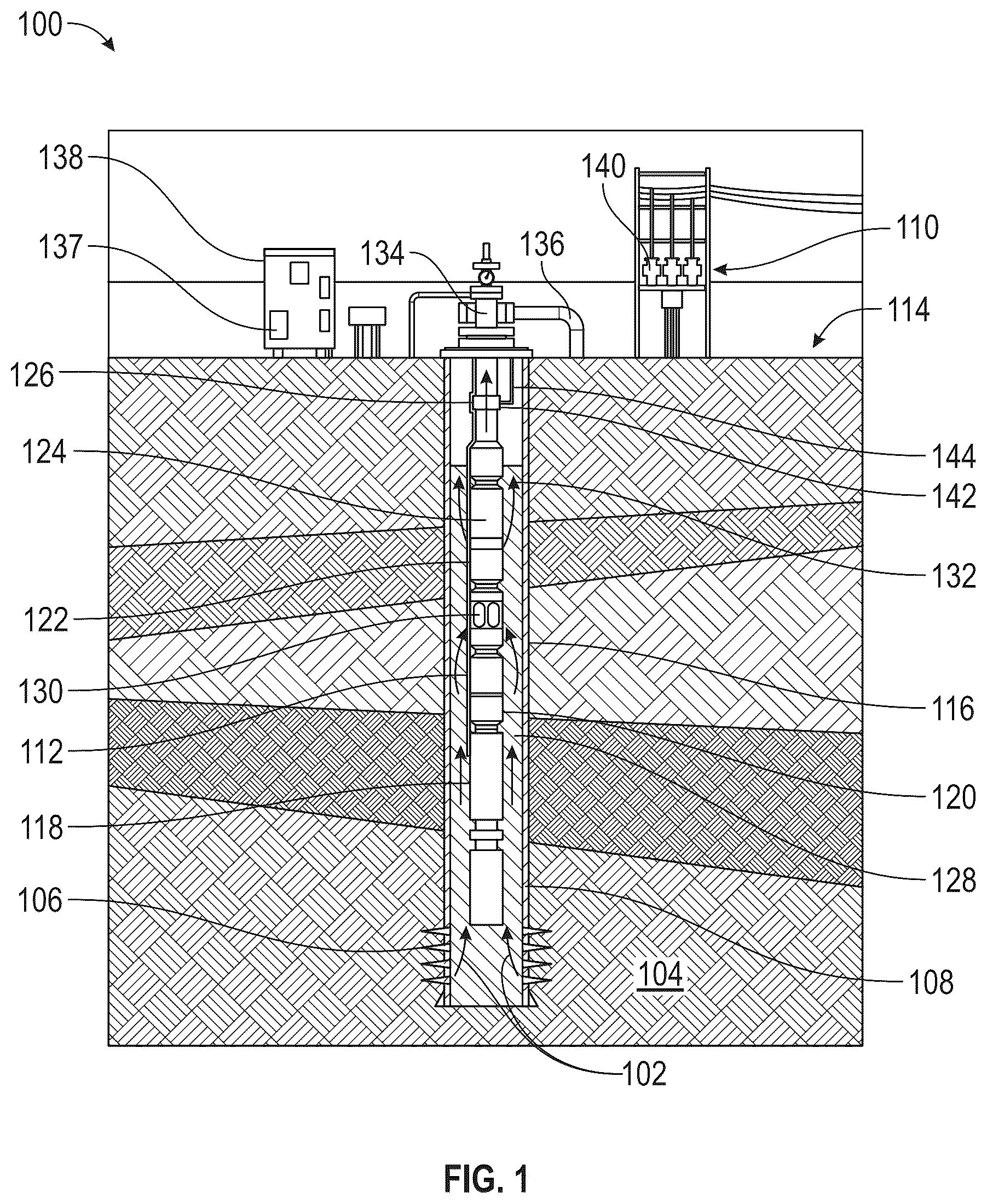 Patent US12312870 — Split downhole transformer for high power applications — Figure 1