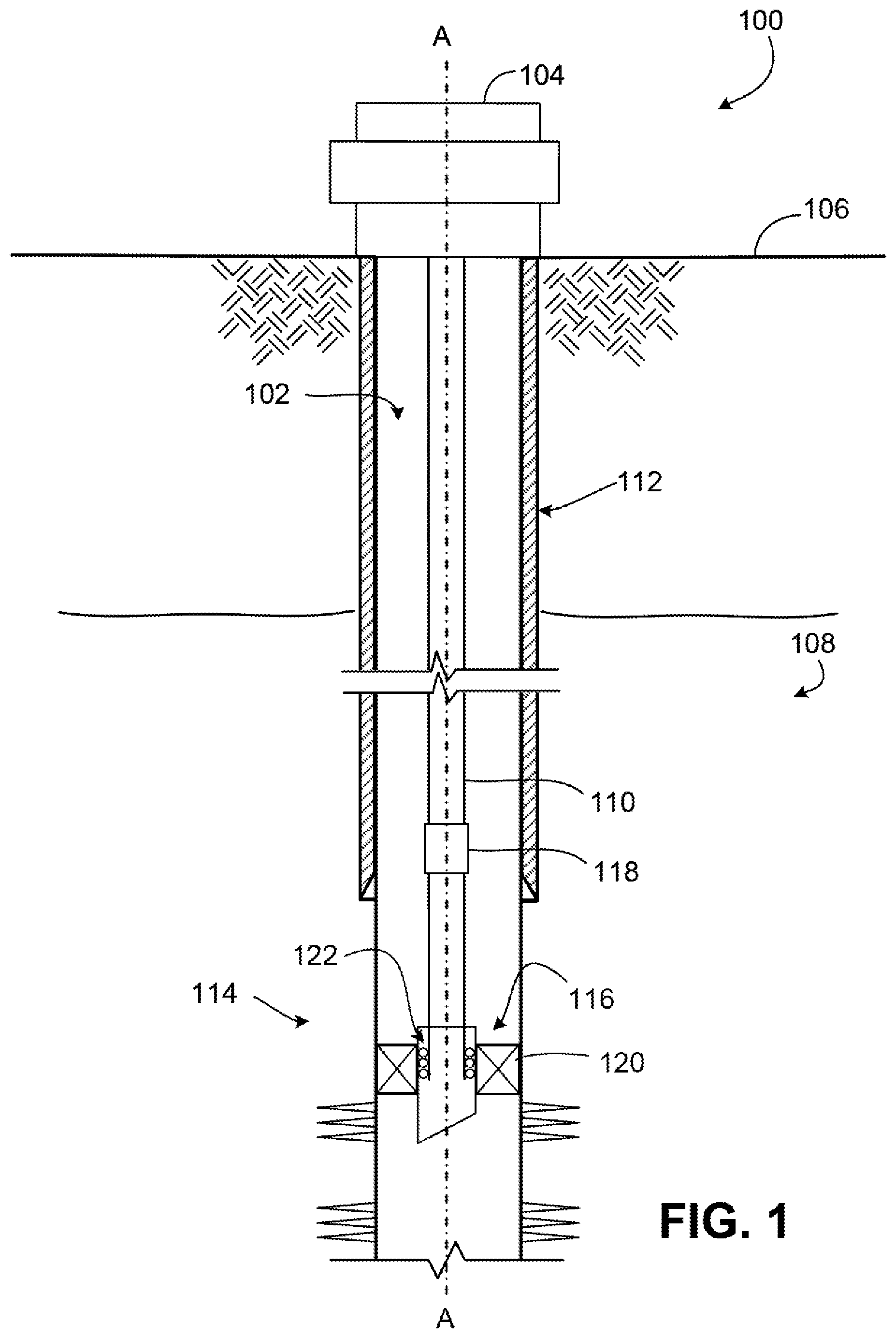 Patent US12312875 Figure 1 – Movement joint for tubing string