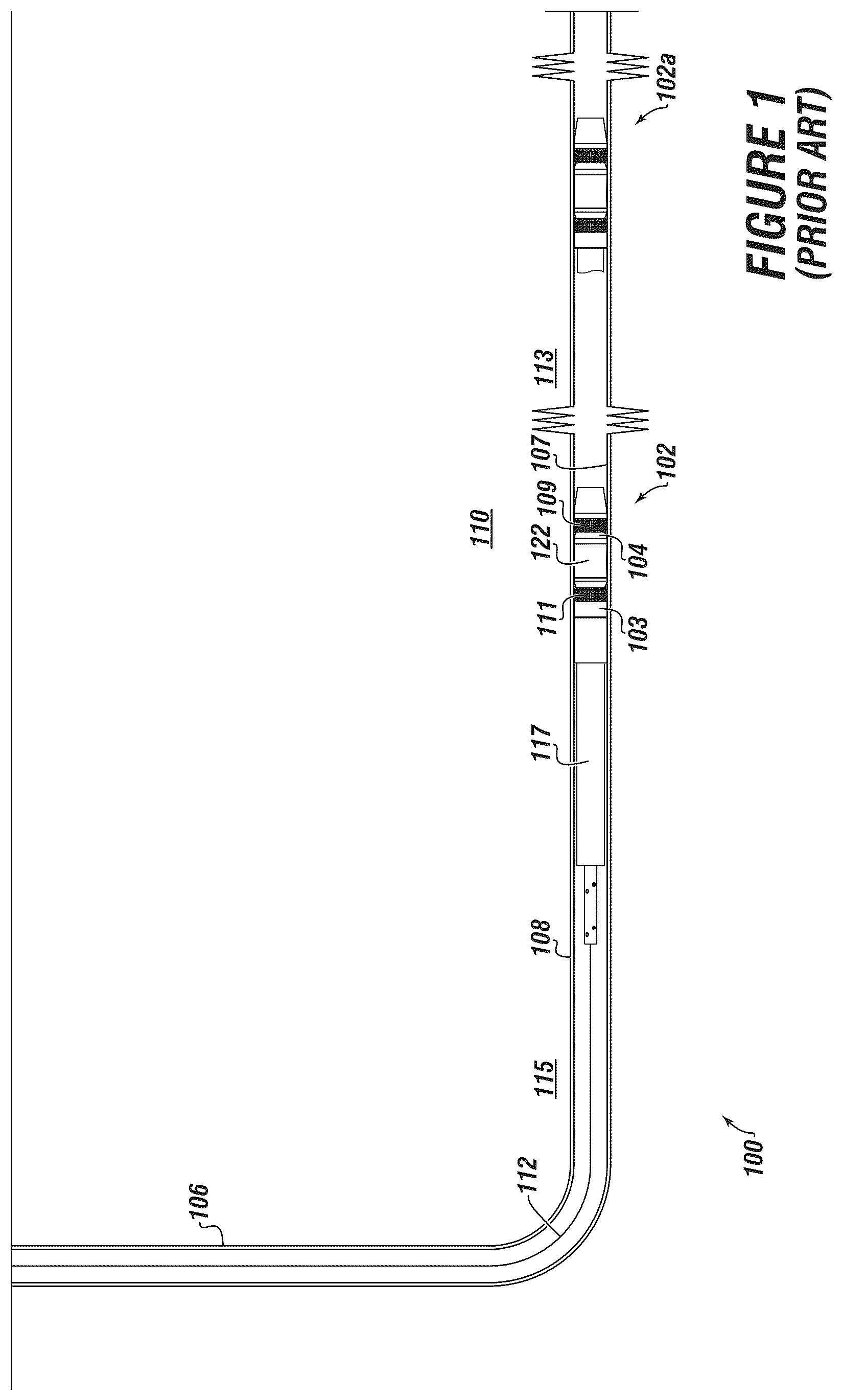 Patent US12312903 — Downhole tool with backup ring assembly — Figure 1