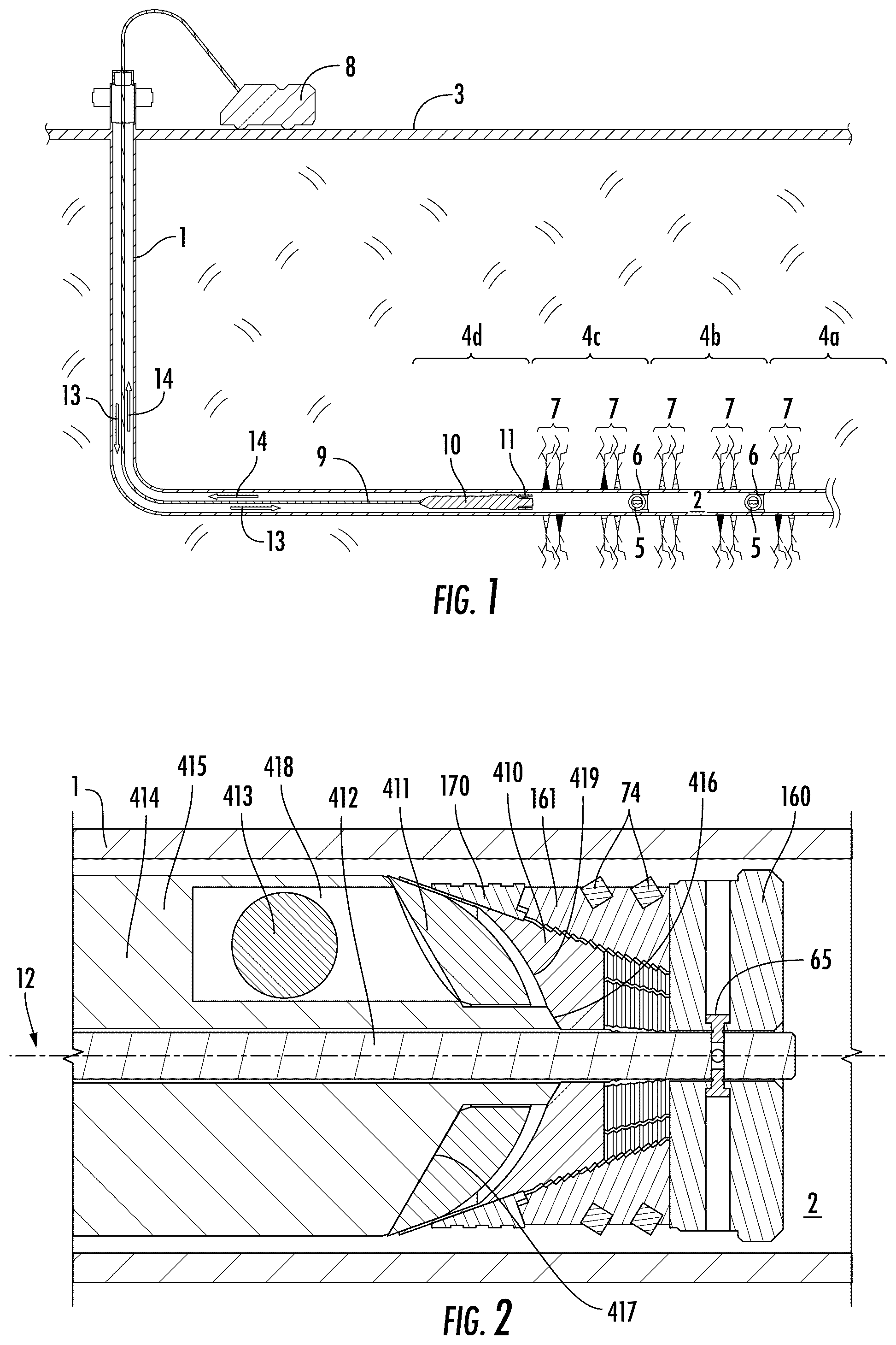 Patent US12312907 — Method and apparatus for a plug with a retractable pivoting mechanism for untethered object — Figure 1