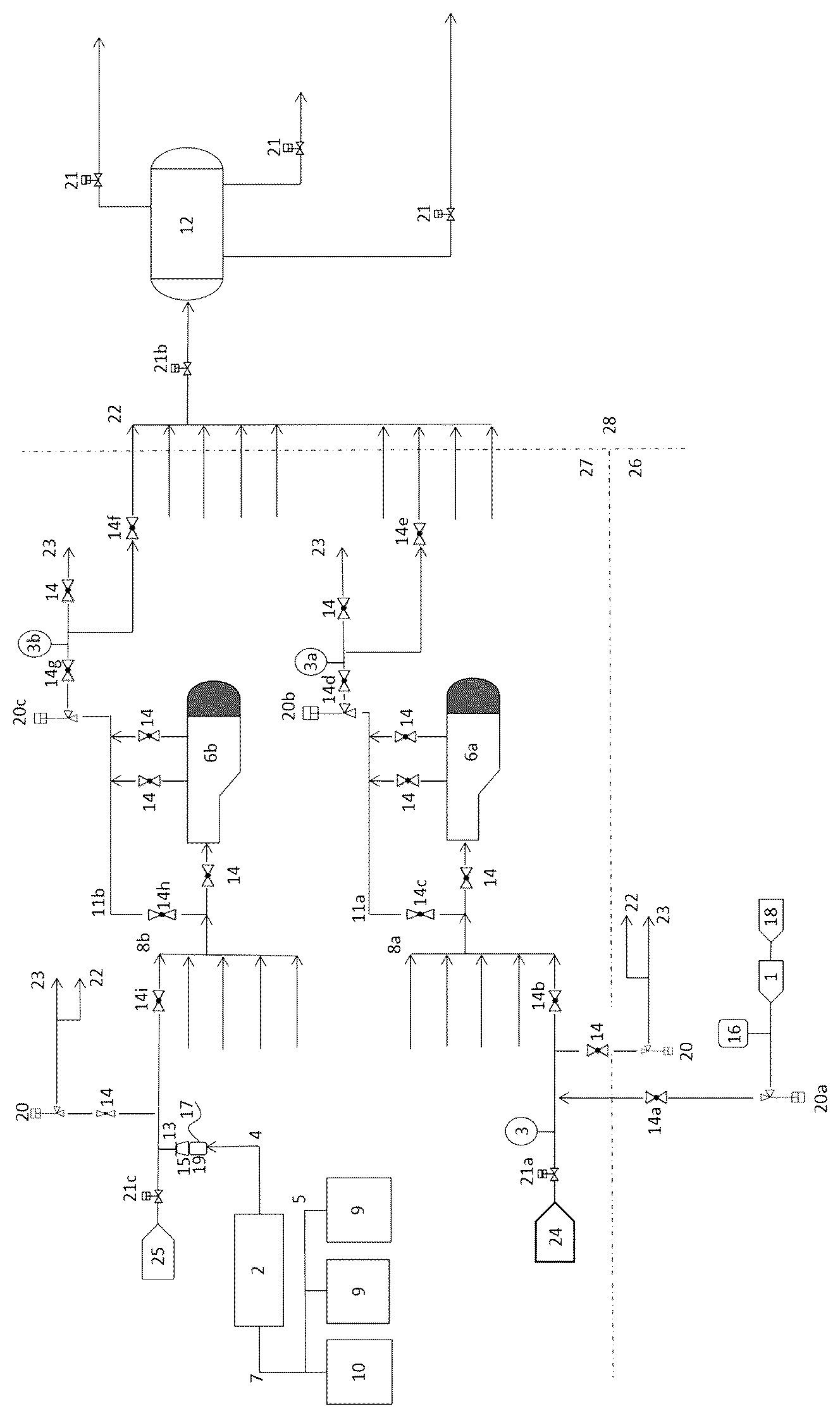 Patent US12312915 — Assisted autonomous treatment system and process in pre-salt production platforms, and their uses — Figure 1