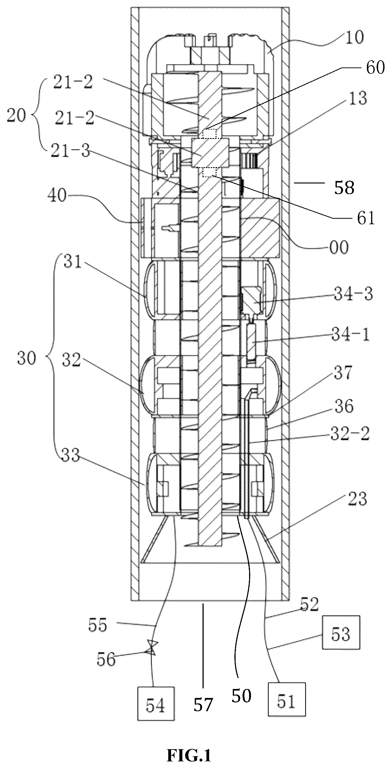 Patent US12312950 — In-situ detection robot and detection method for geological information without disturbance of in-situ stress — Figure 1