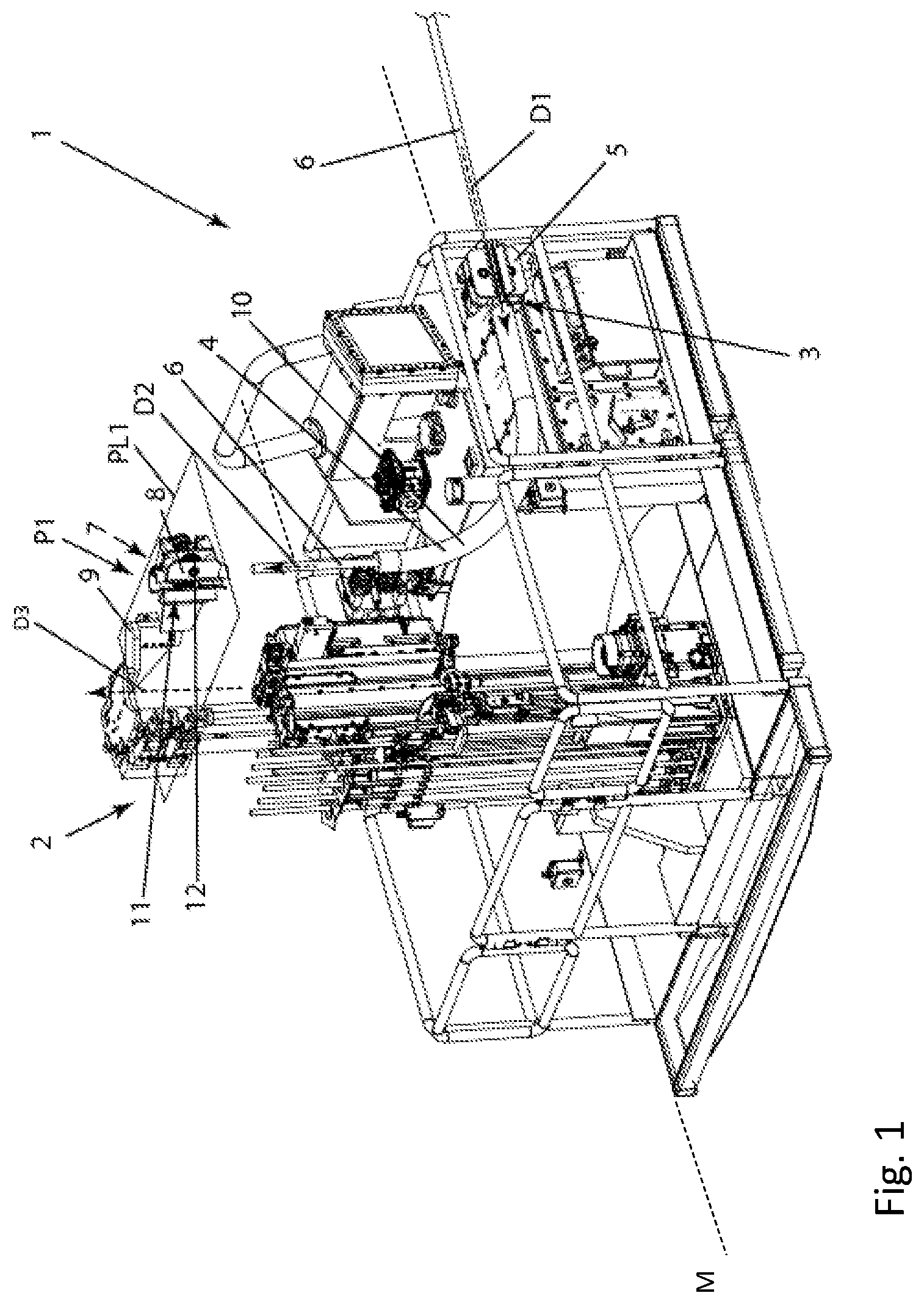 Patent US12312957 — Cable handling device for cable bolts — Figure 1