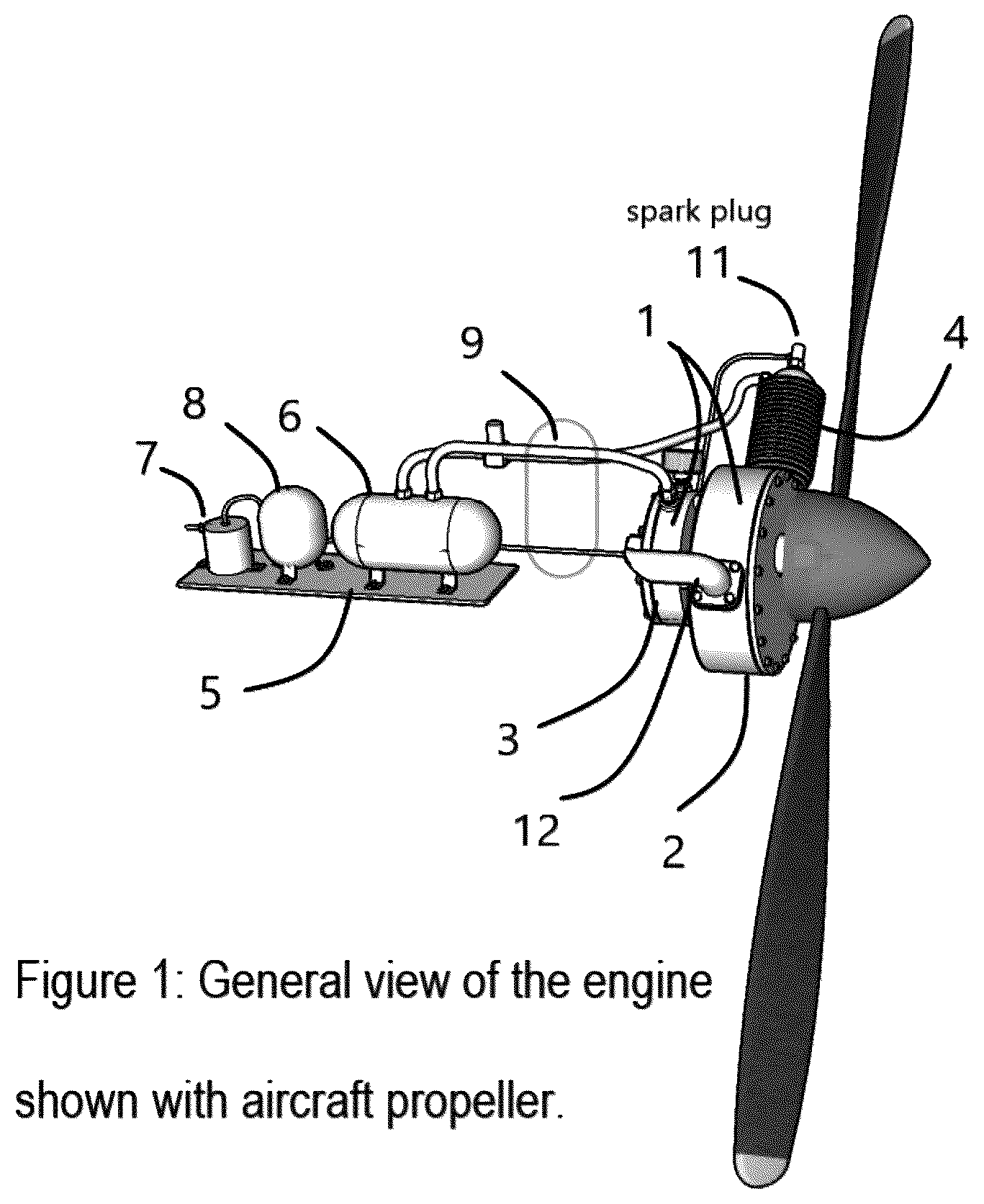 Patent US12312960 — Integrated internal continuous combustion rotary engine — Figure 1