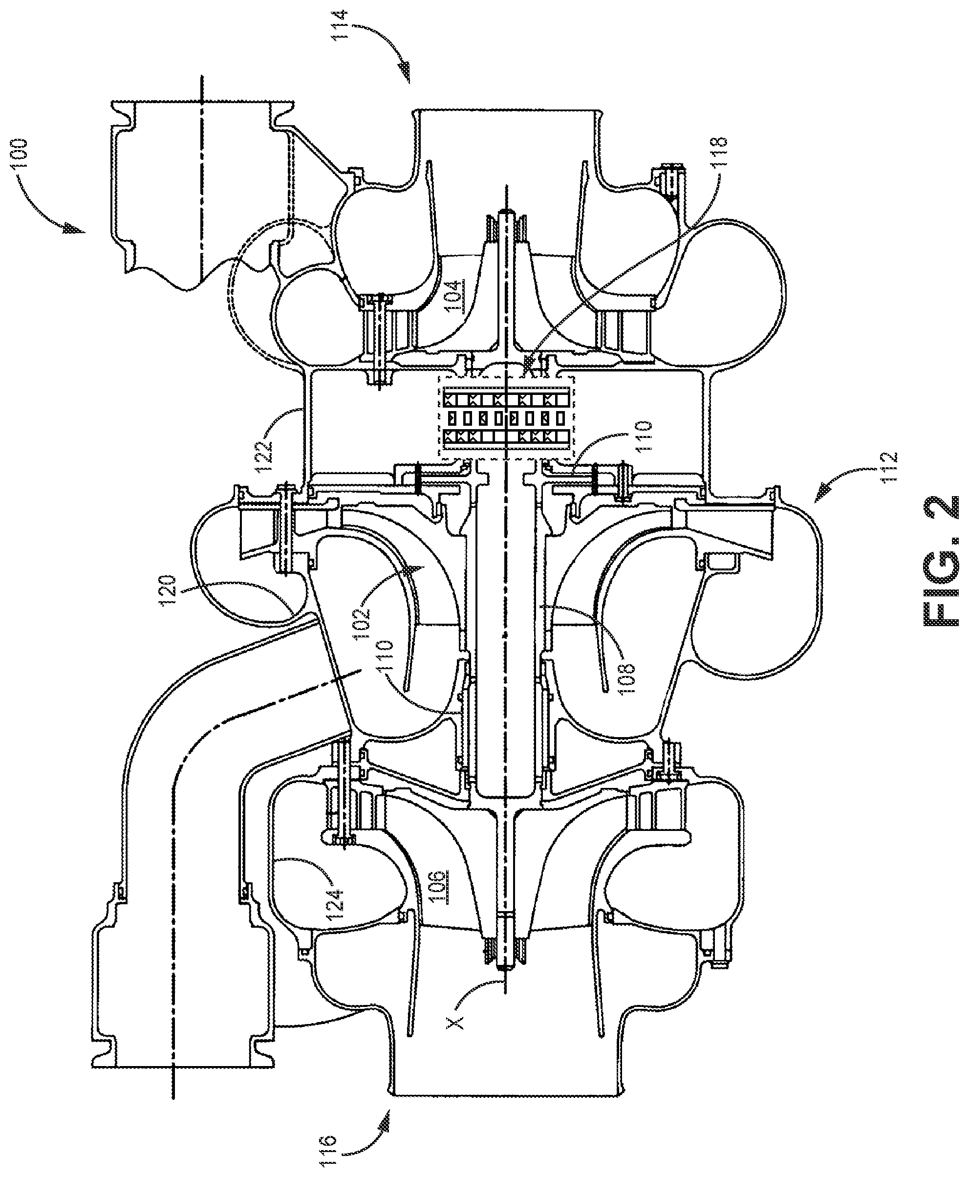 Patent US12312965 Figure 2 – Geared air cycle machine