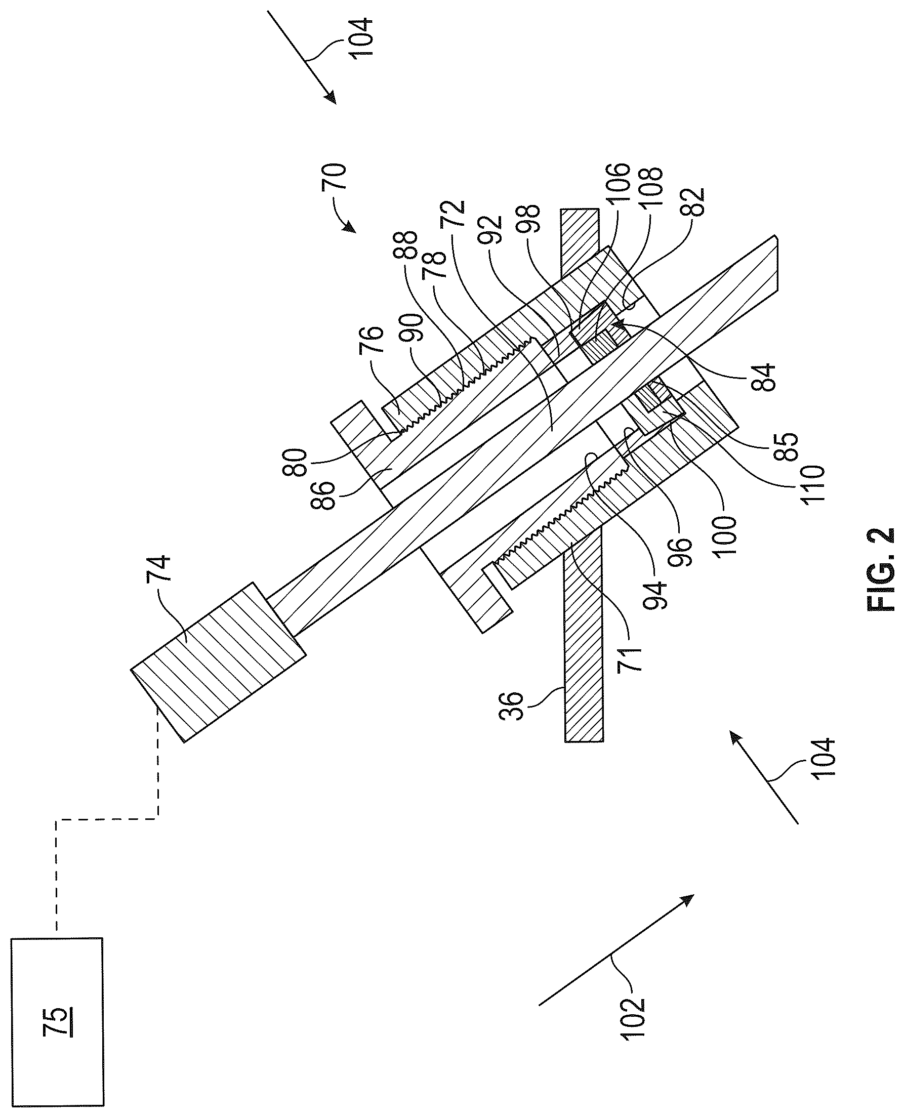 Patent US12312968 Figure 2 – Fitting for an instrument lead with a connector for a gas turbine engine