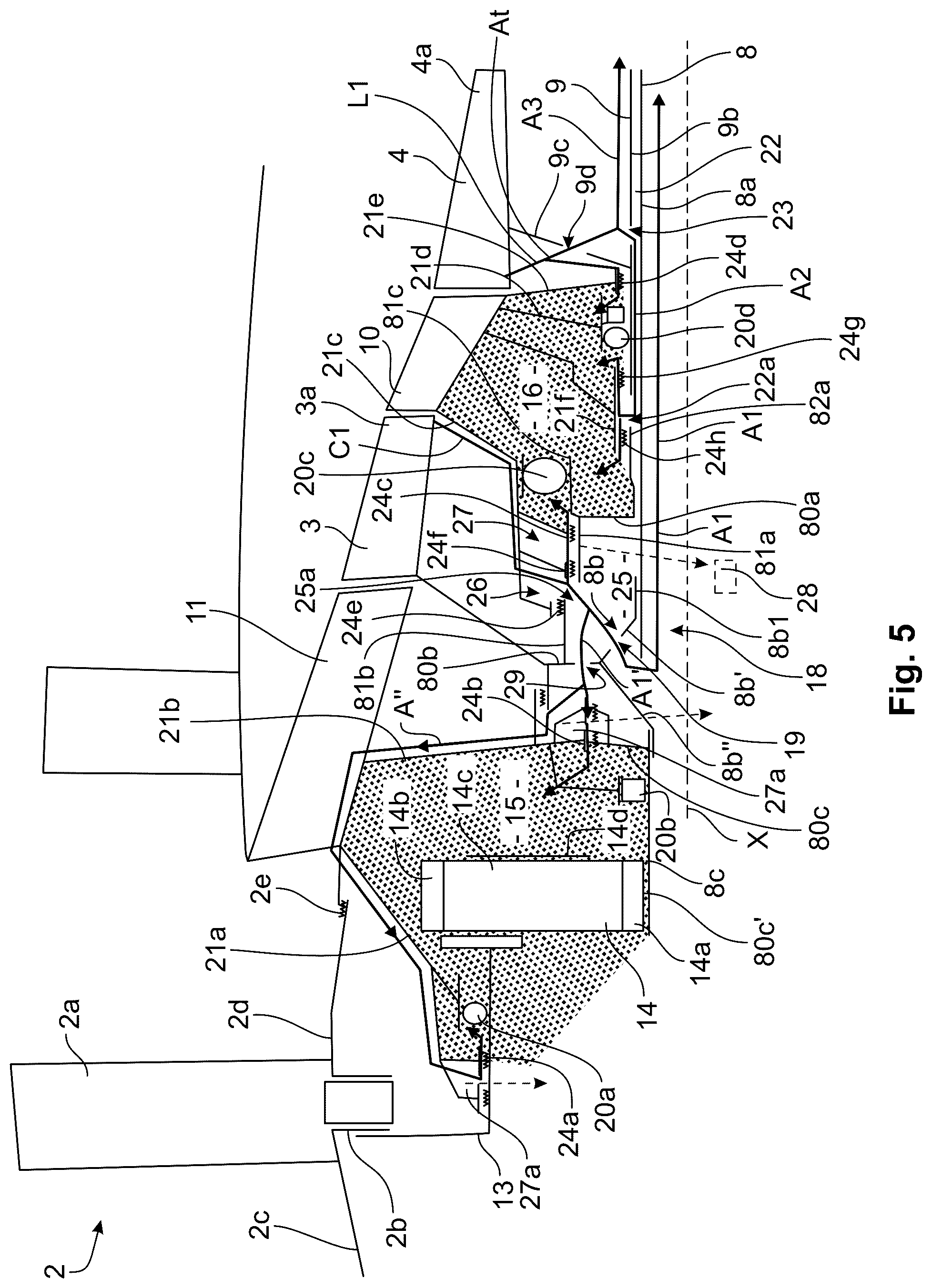 Patent US12312971 Figure 5 – Turbomachine for an aircraft