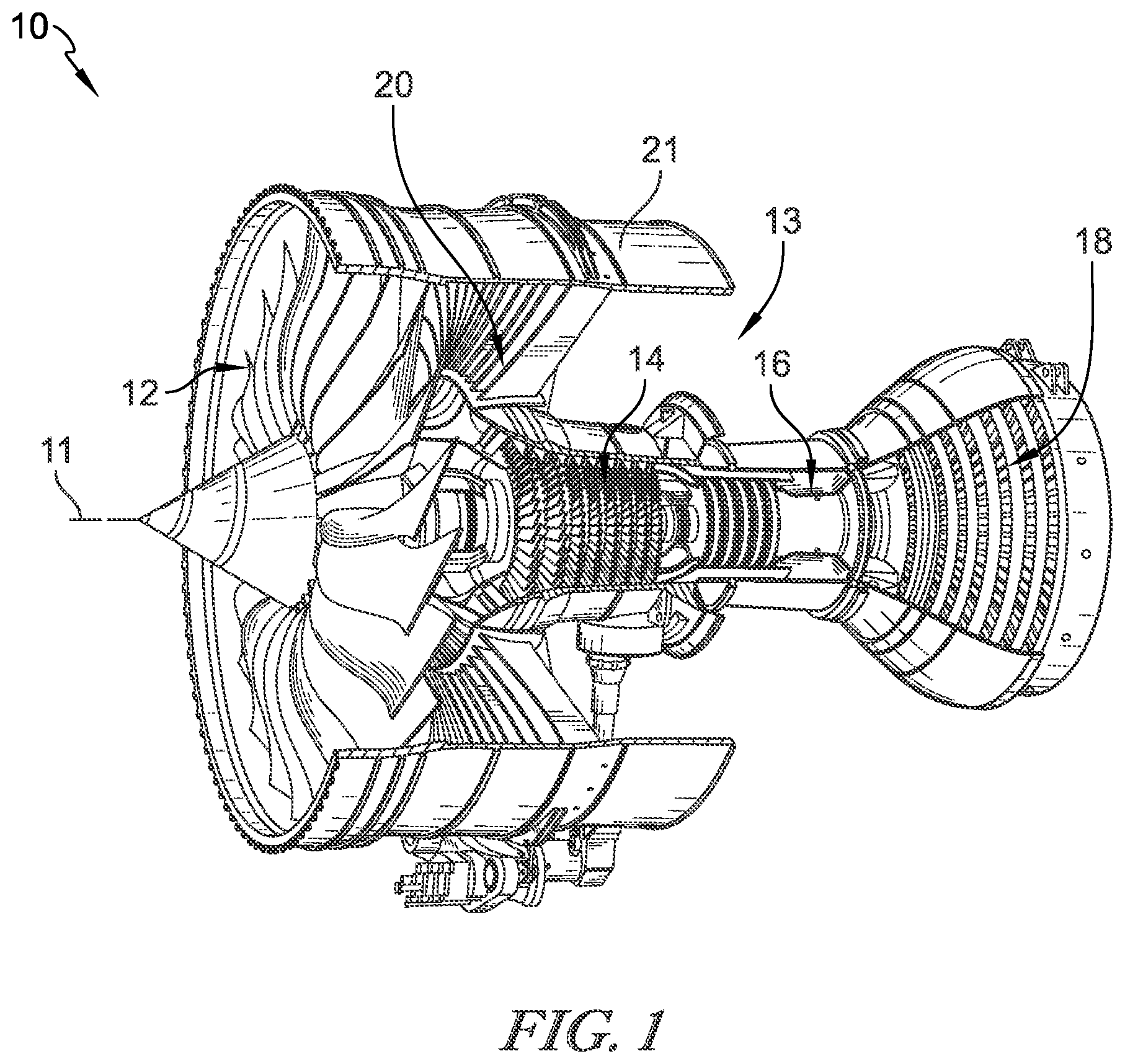 Patent US12312979 — Retainer rings for vane assemblies used in gas turbine engines — Figure 1